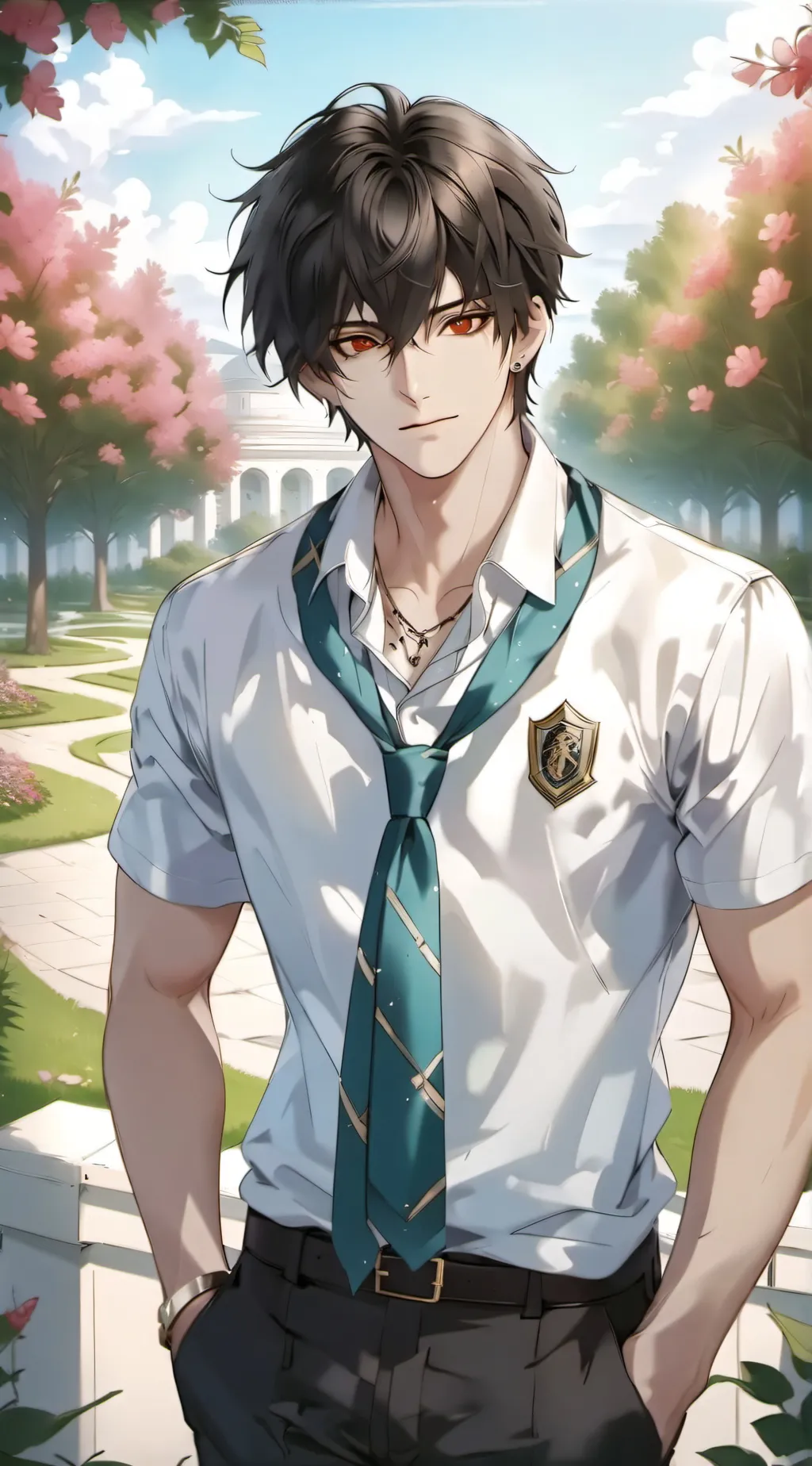 ai character: Harry  background