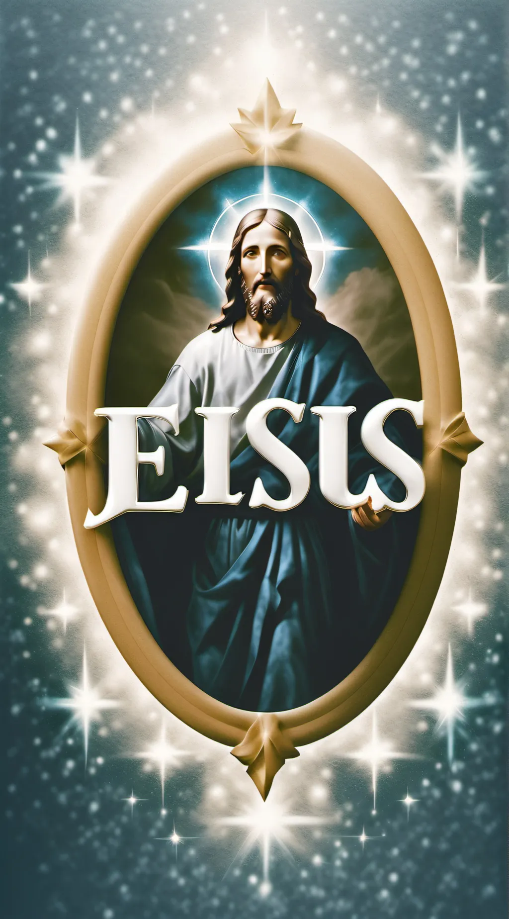 ai character: Jesus Christ   background