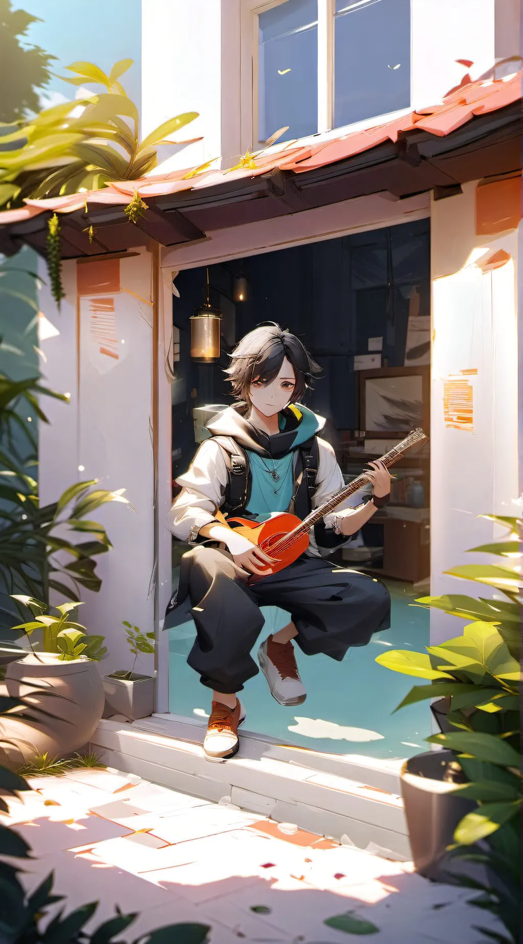 ai character: Hot wings ￼ background