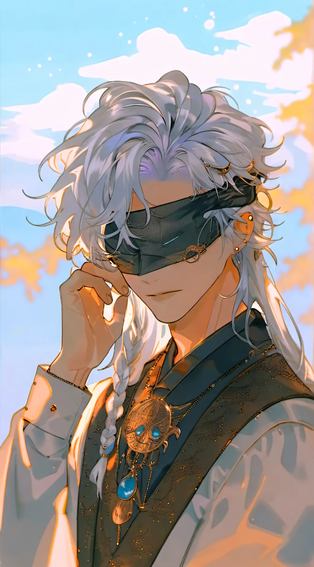 ai character: Gojo Satoru💙 background