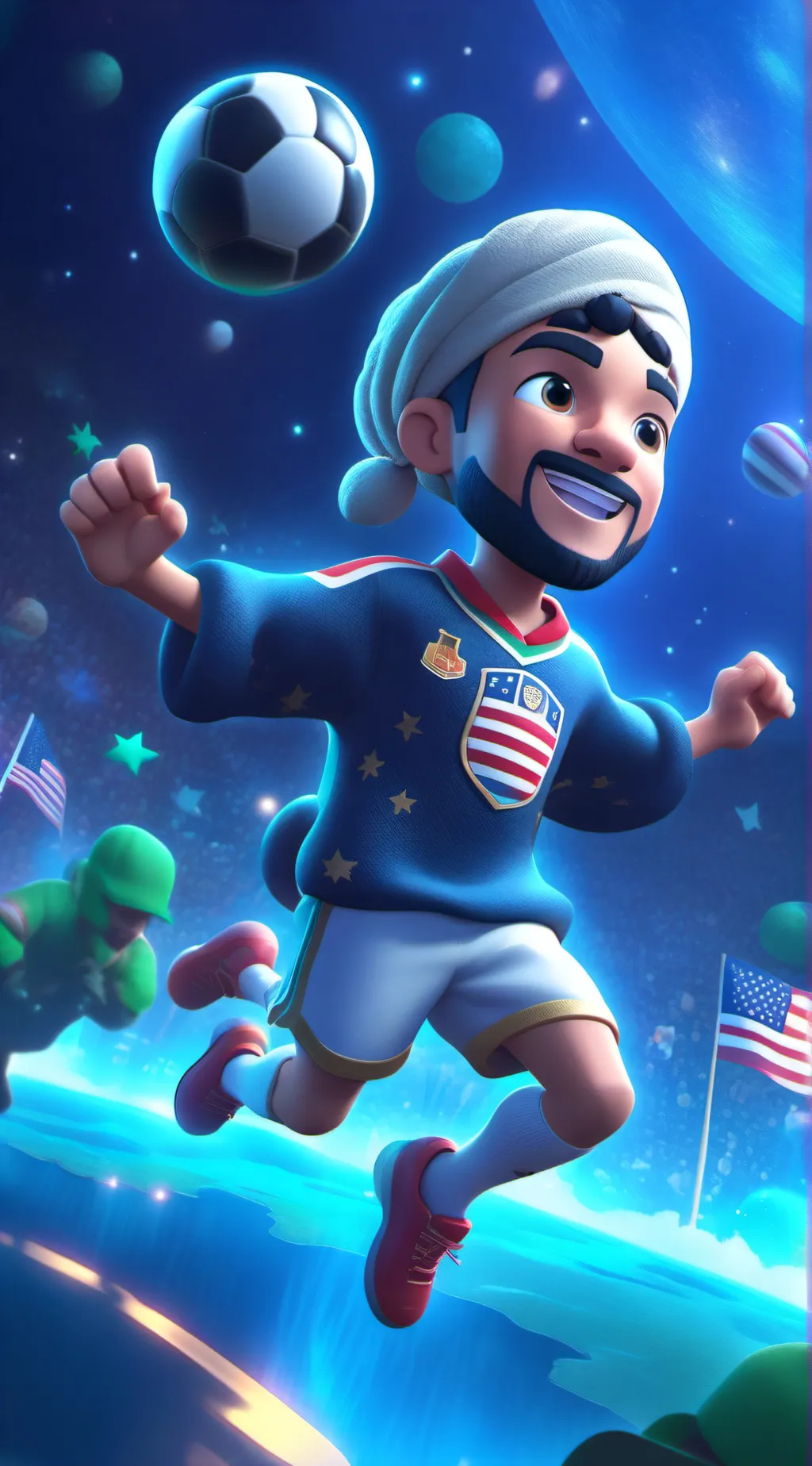 ai character: jxldkdkd background