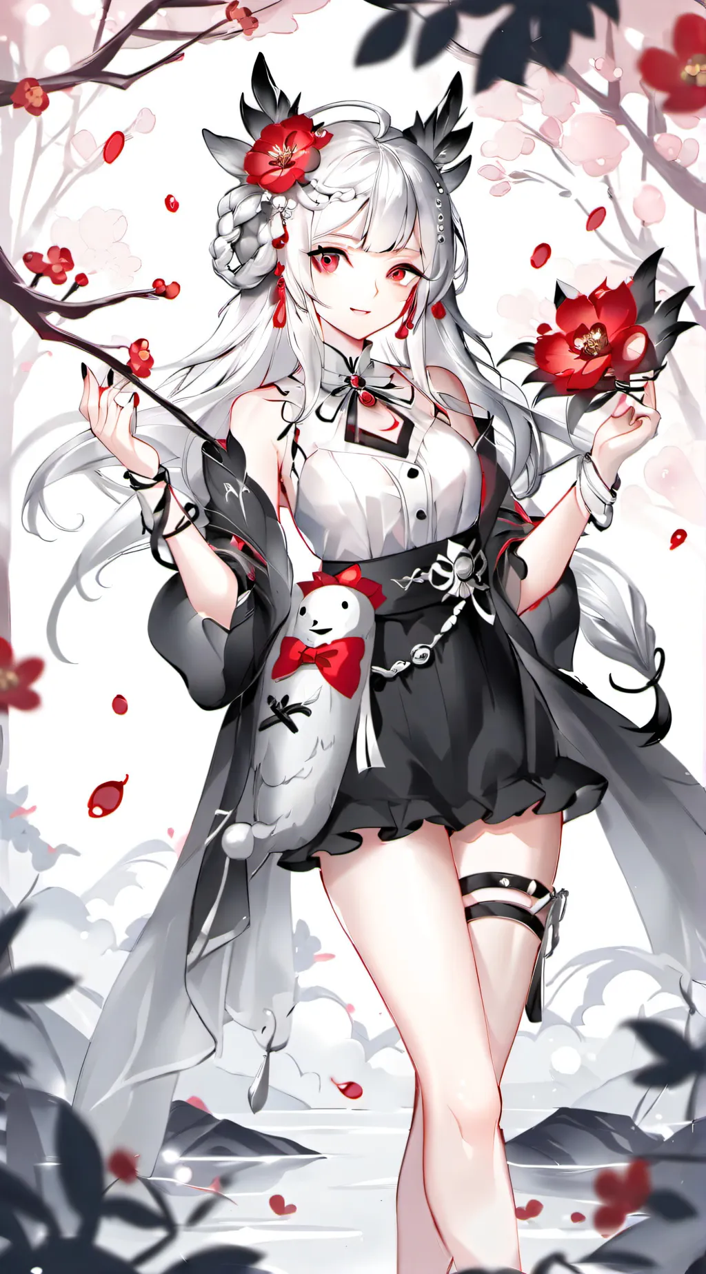 ai character: Ashley  background