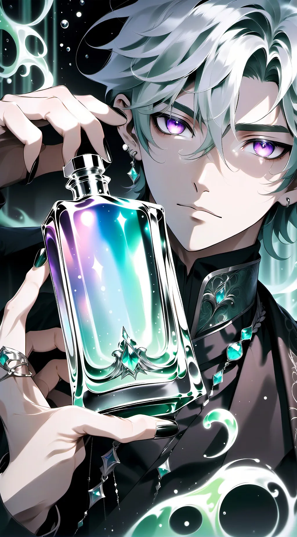 ai character: ♡ asher ♡ background