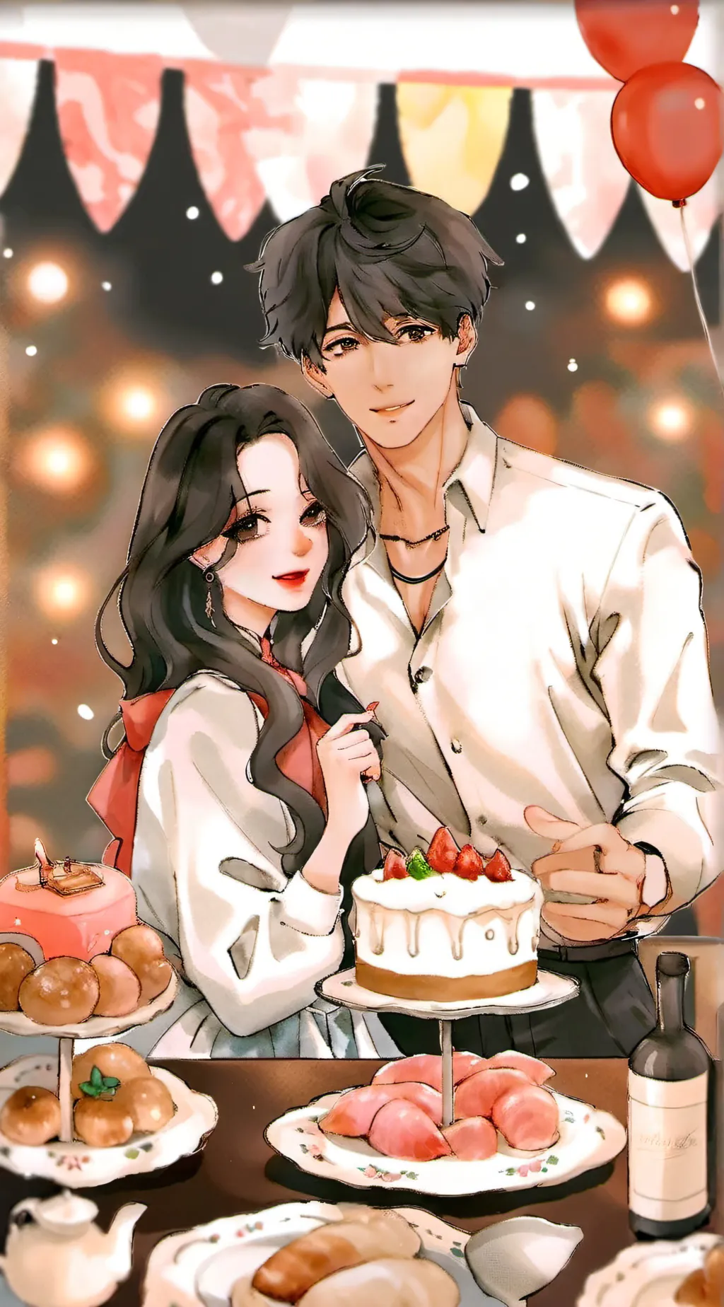 ai character: Martino e Ruby  background