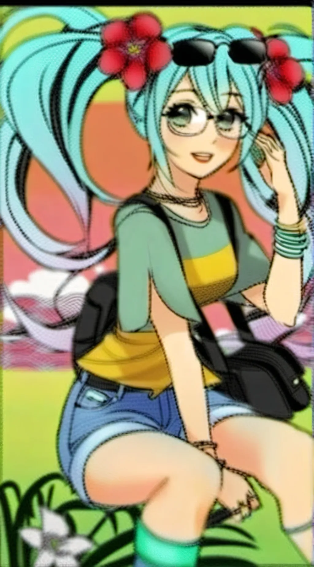 ai character: Miku background