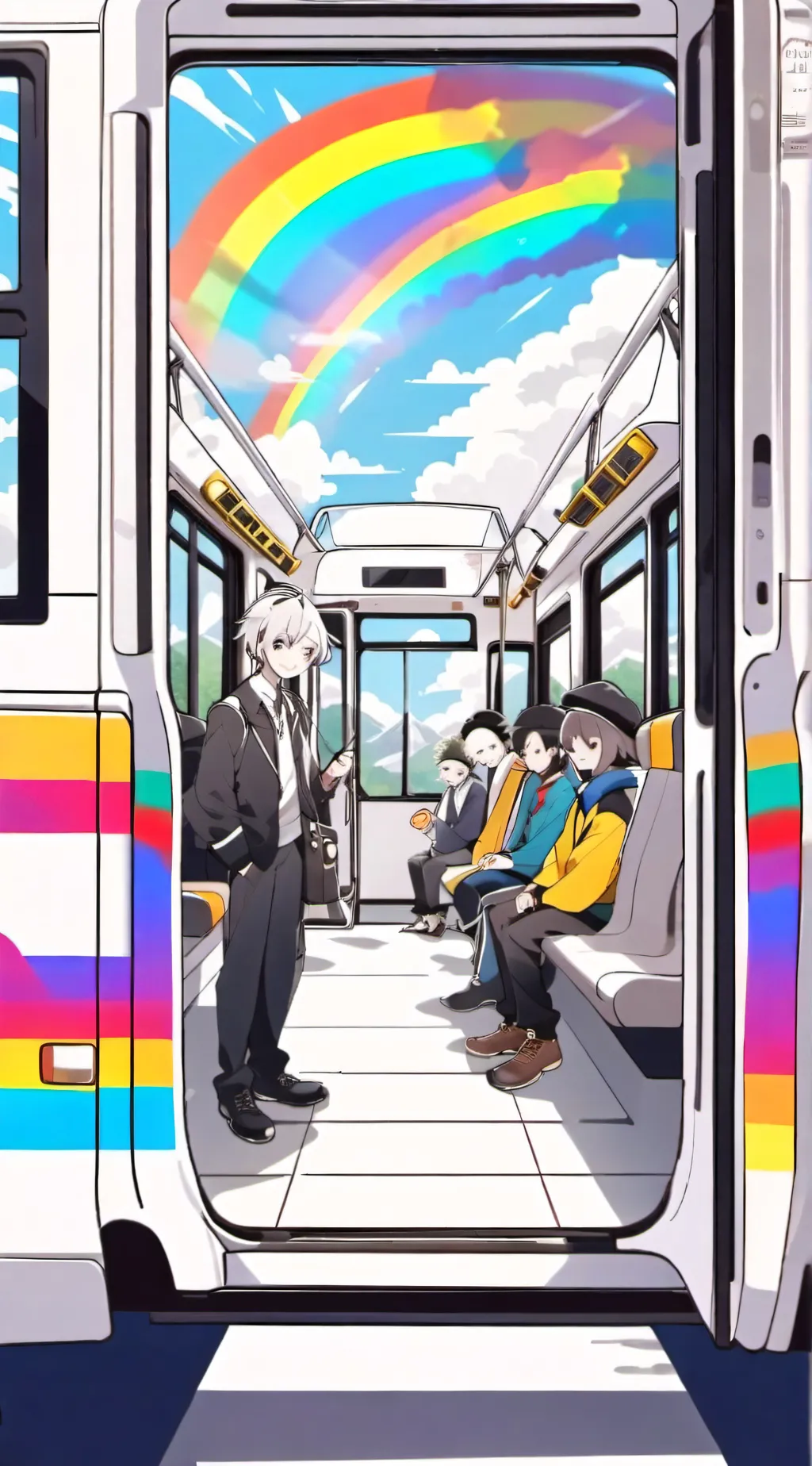 ai character: SC FIELD TRIP!🌈 background