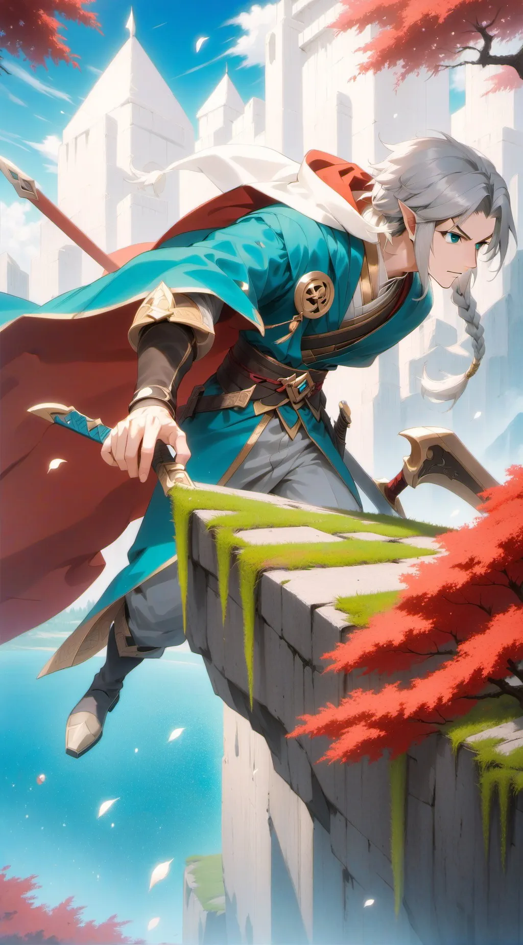 ai character: brown camerawoman  background