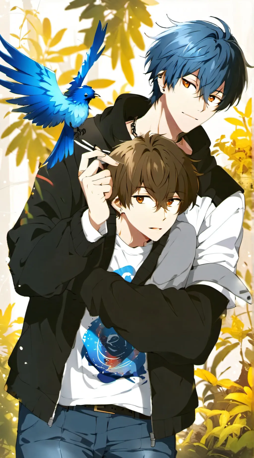 ai character: Jackson & Jeremy  background