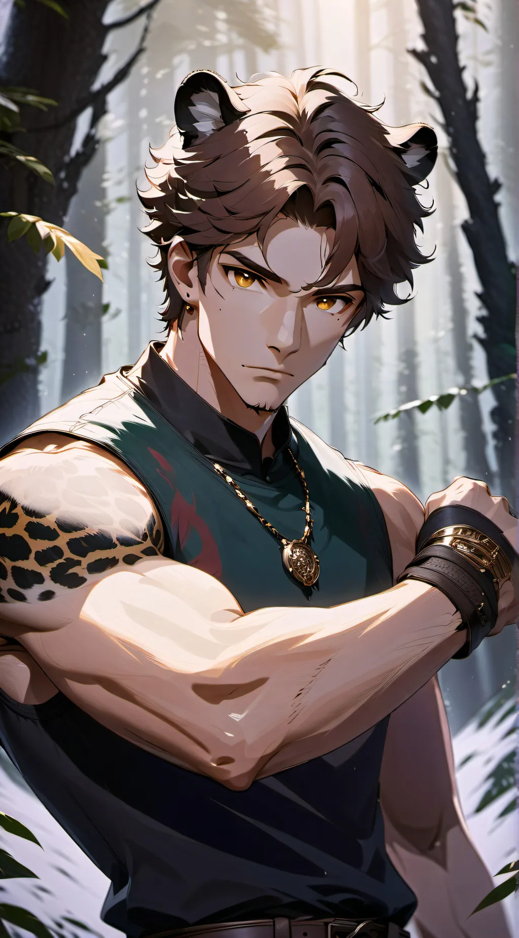 ai character: Leo background