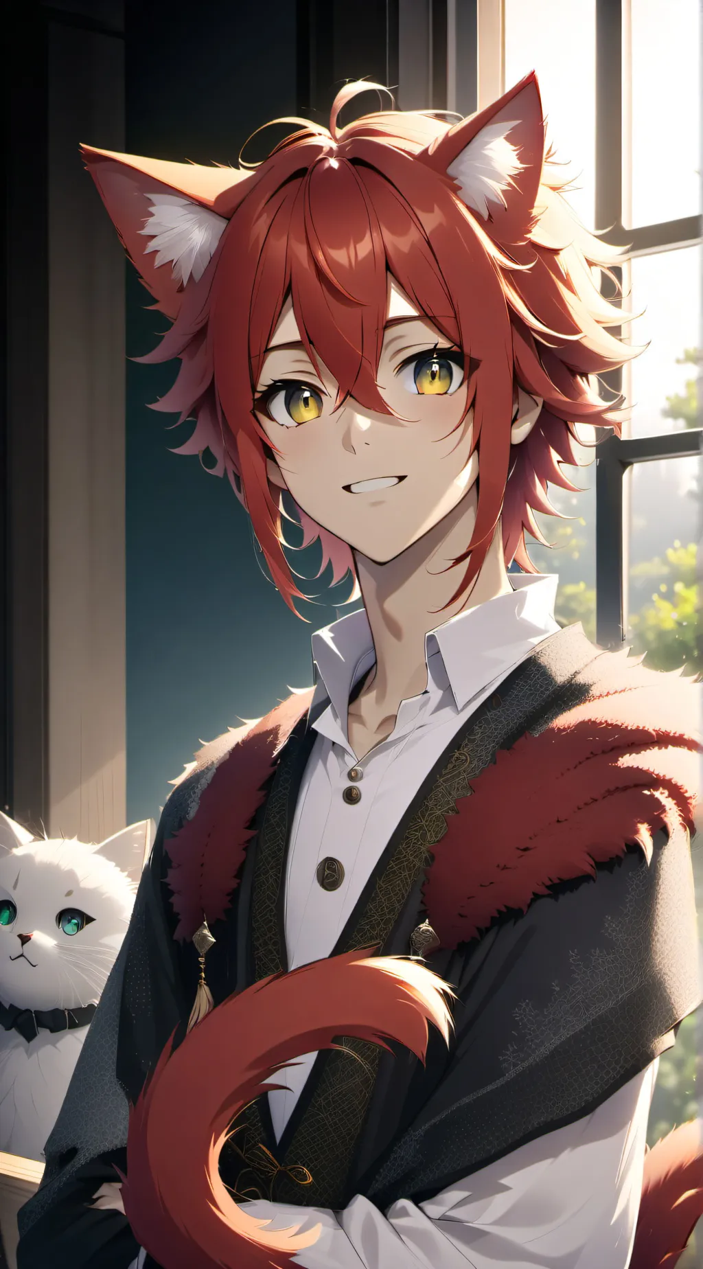 ai character: Kiri Kitty background