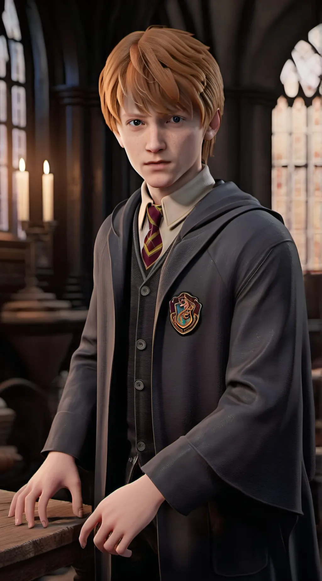 ai character: Harry potter  background