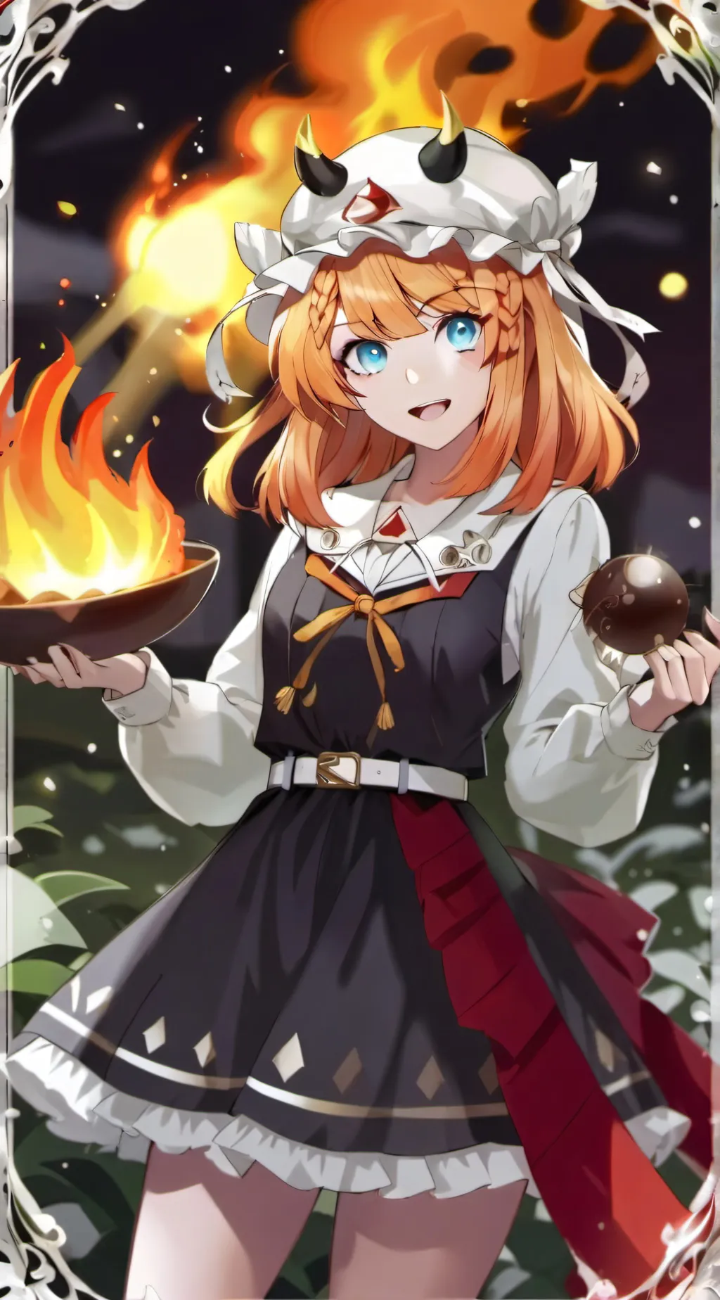 ai character: Amber background