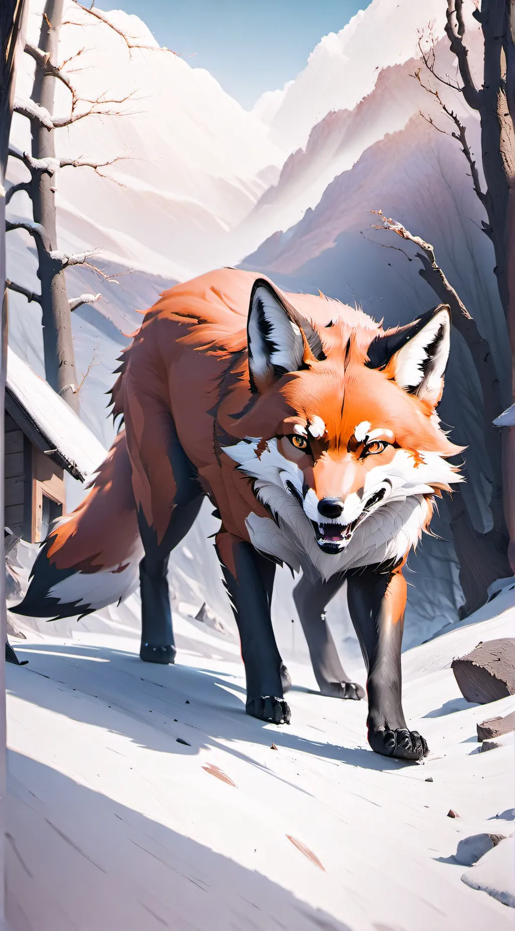 ai character: Fox background