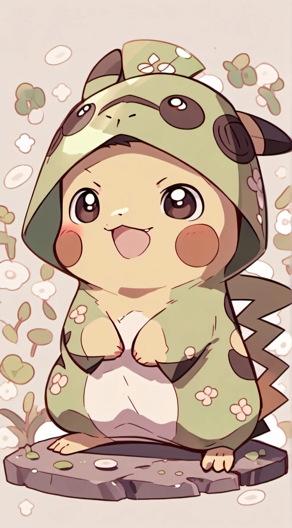 ai character: Pikachu  background