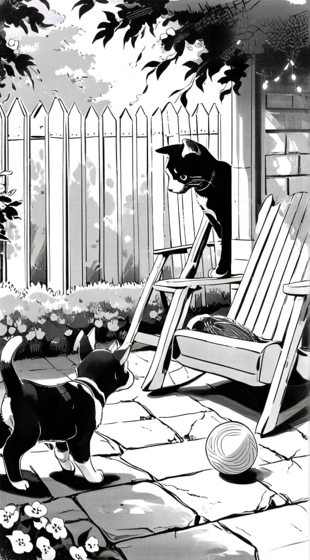 ai character: HH Adopting pets! background