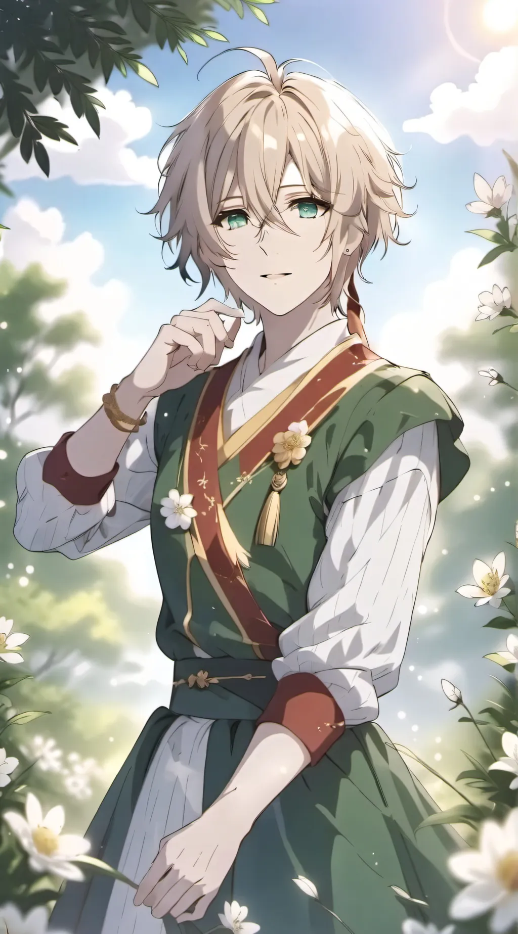 ai character: Sebastian  background