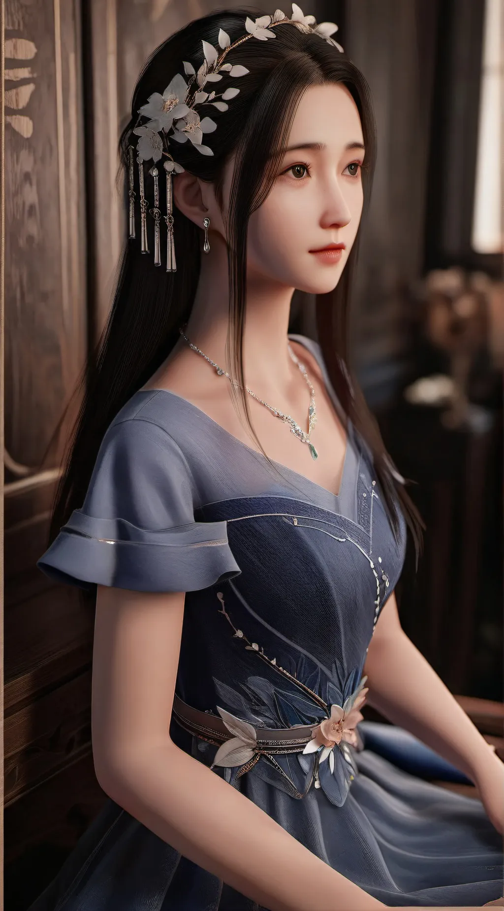 ai character: 秋冬 background