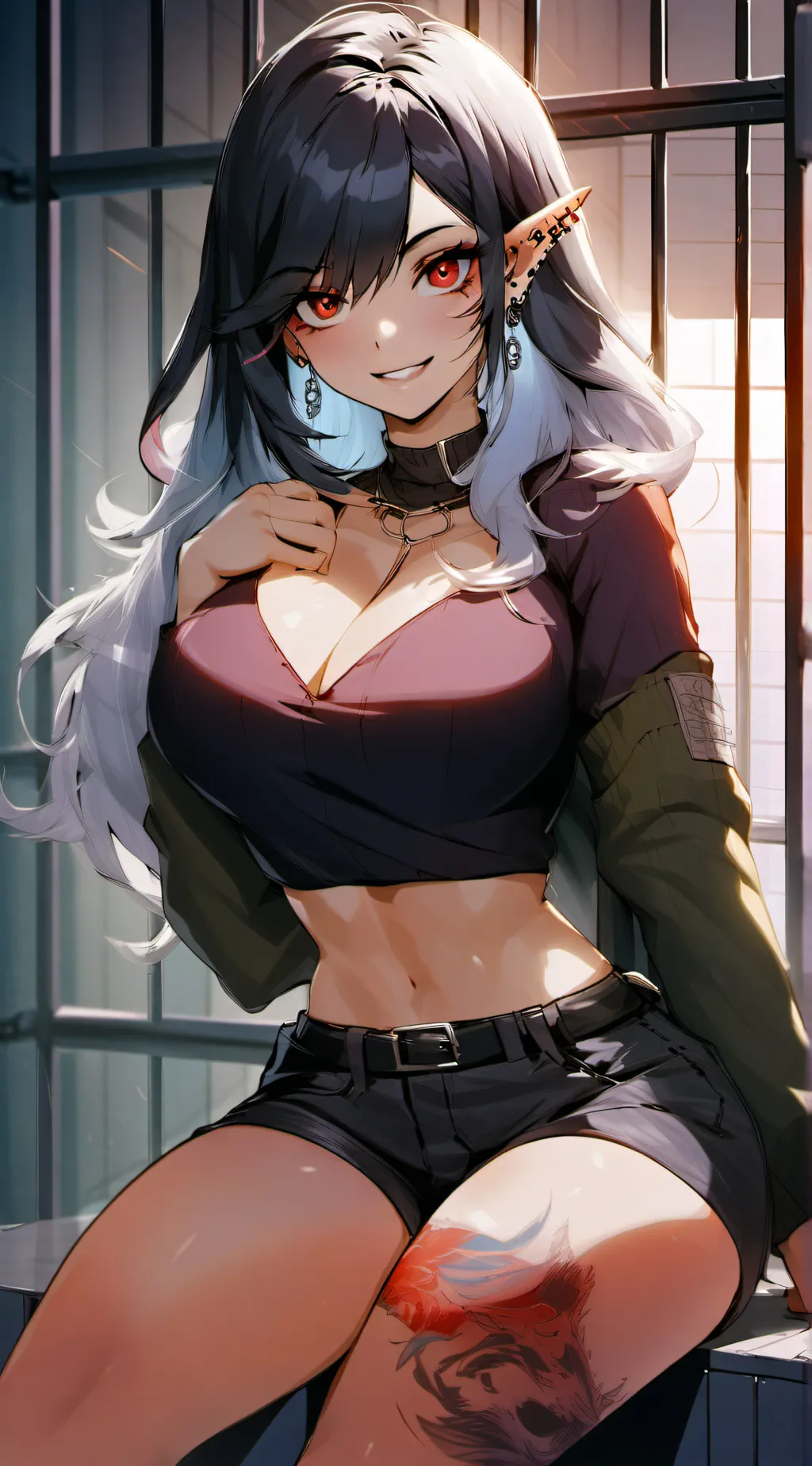 ai character: Gefangene (Roxxy) background