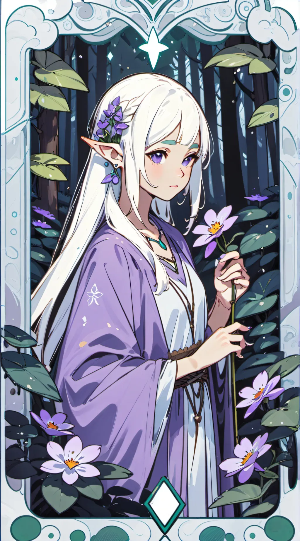 ai character: Lunar background