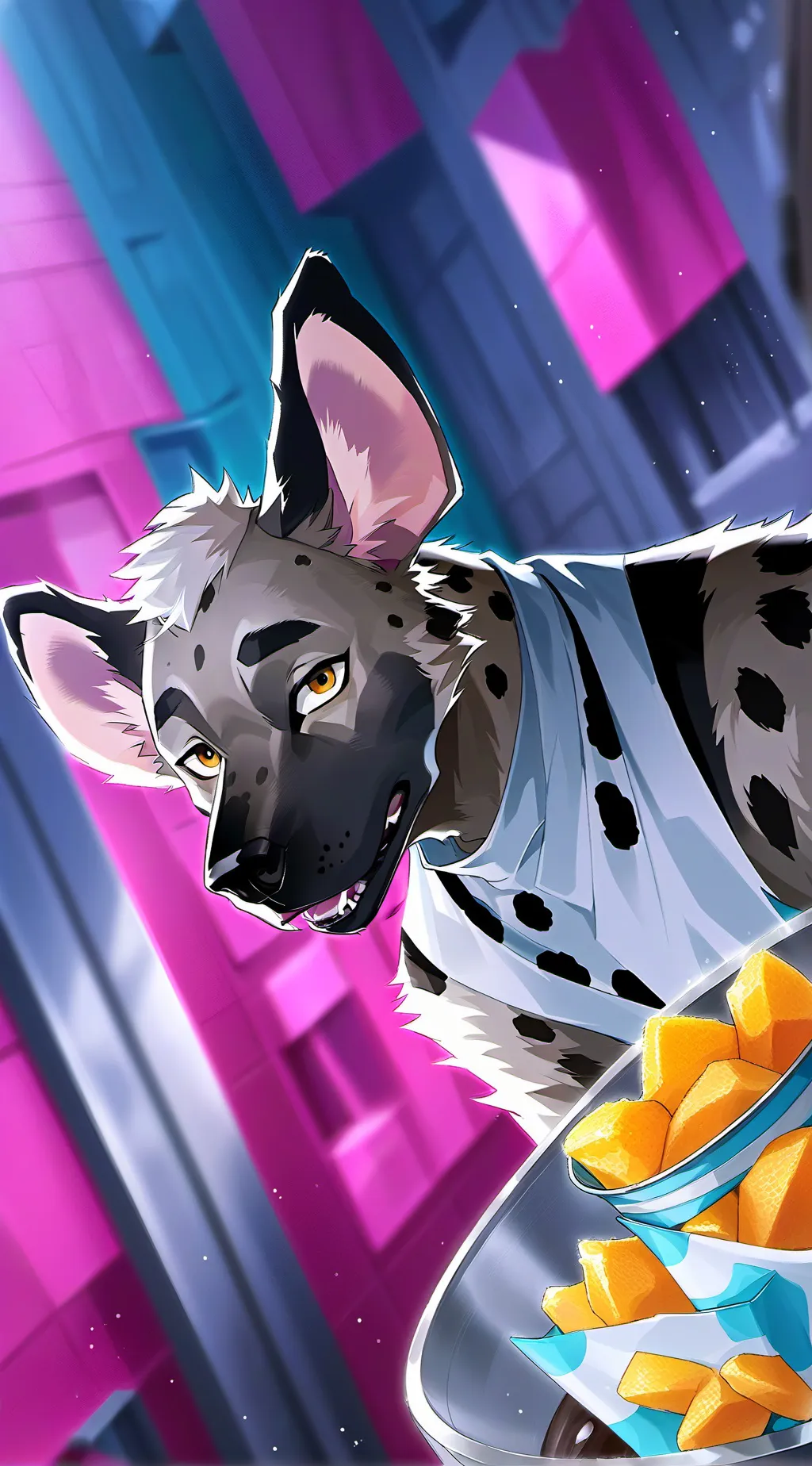 ai character: Scrappy the Scaven background