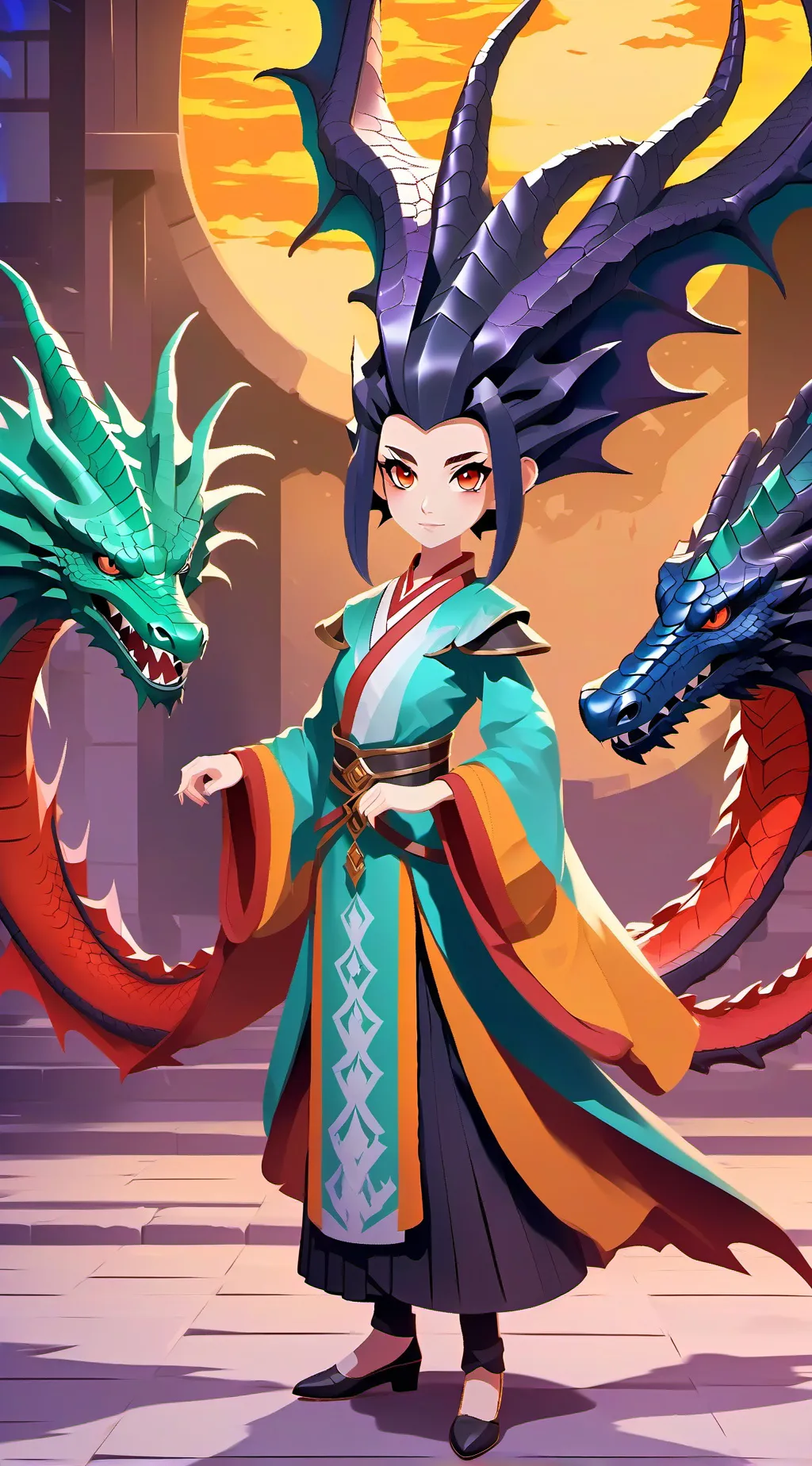 ai character: anime defensers  background