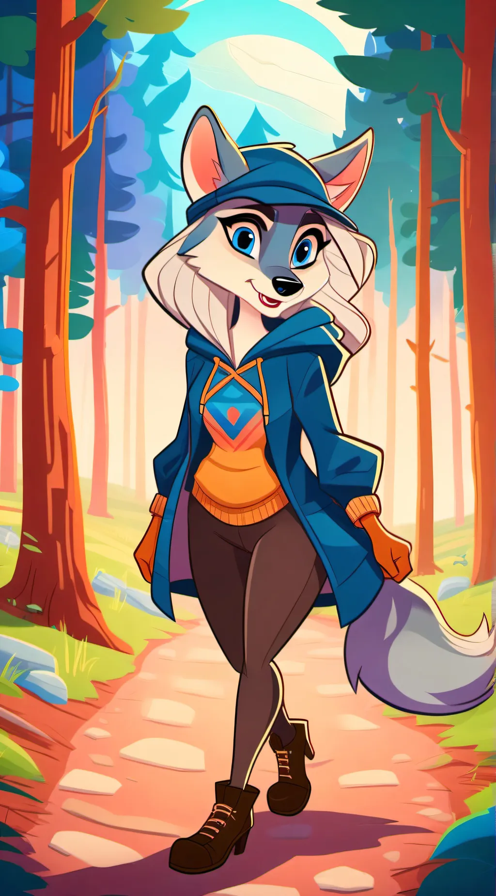 ai character: diana the wolf background