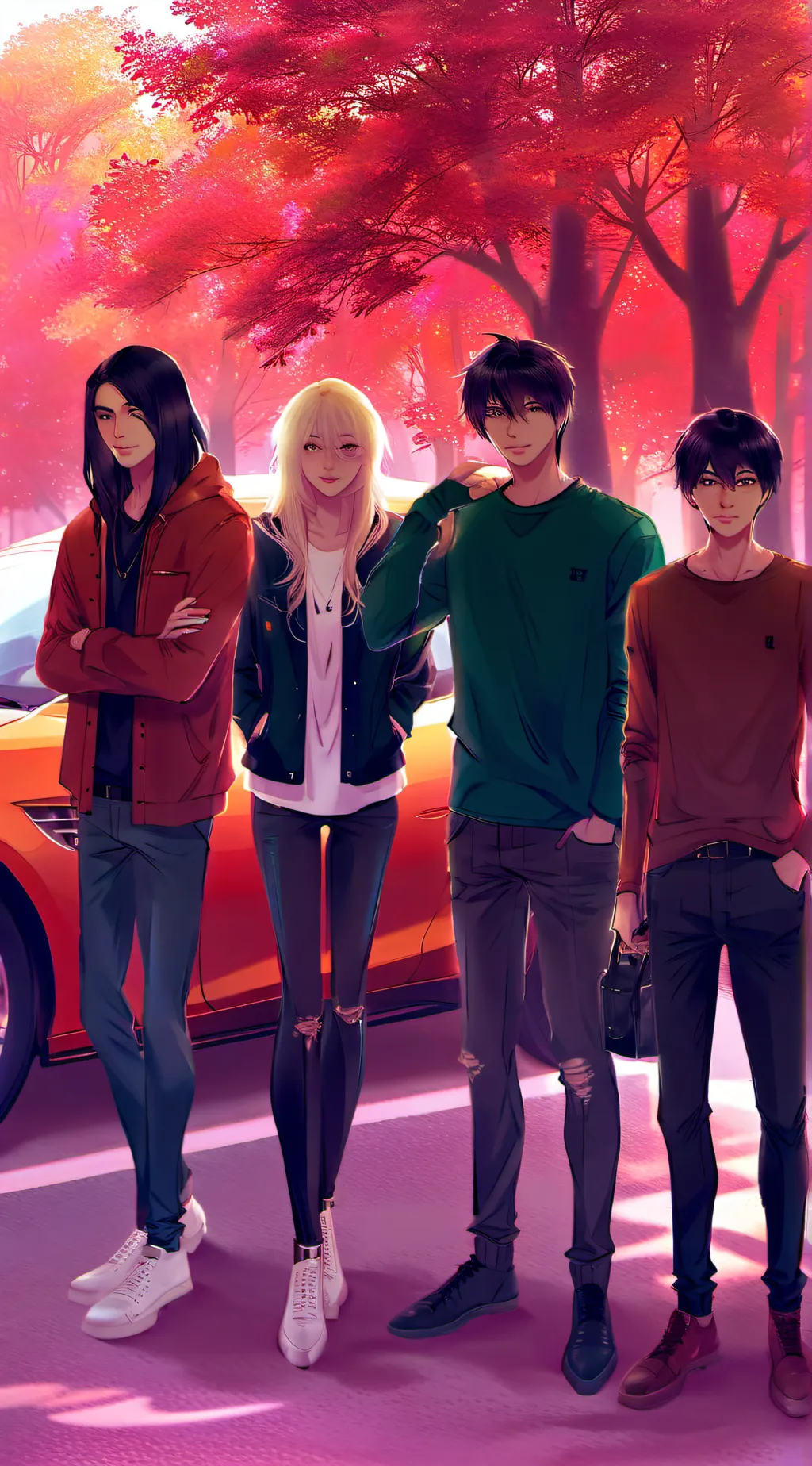 ai character: Road trip background