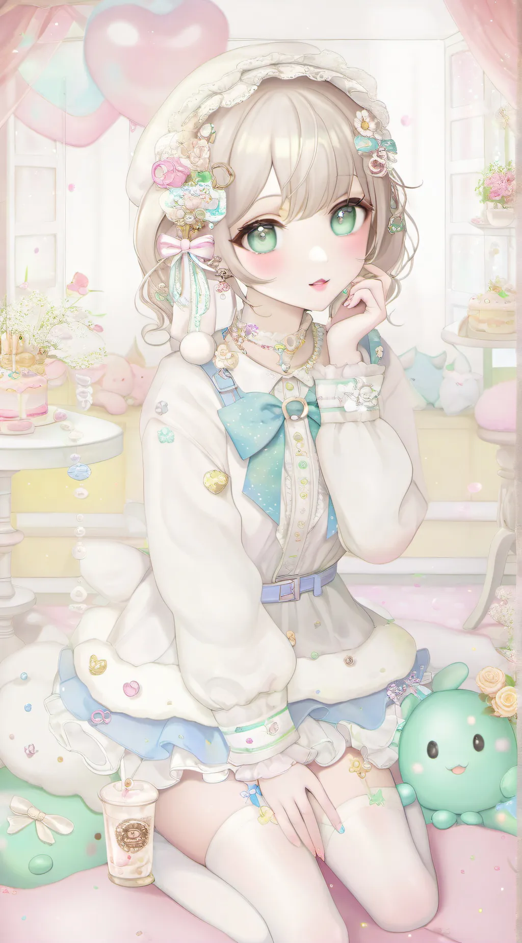 ai character: °ur girlfriend° background