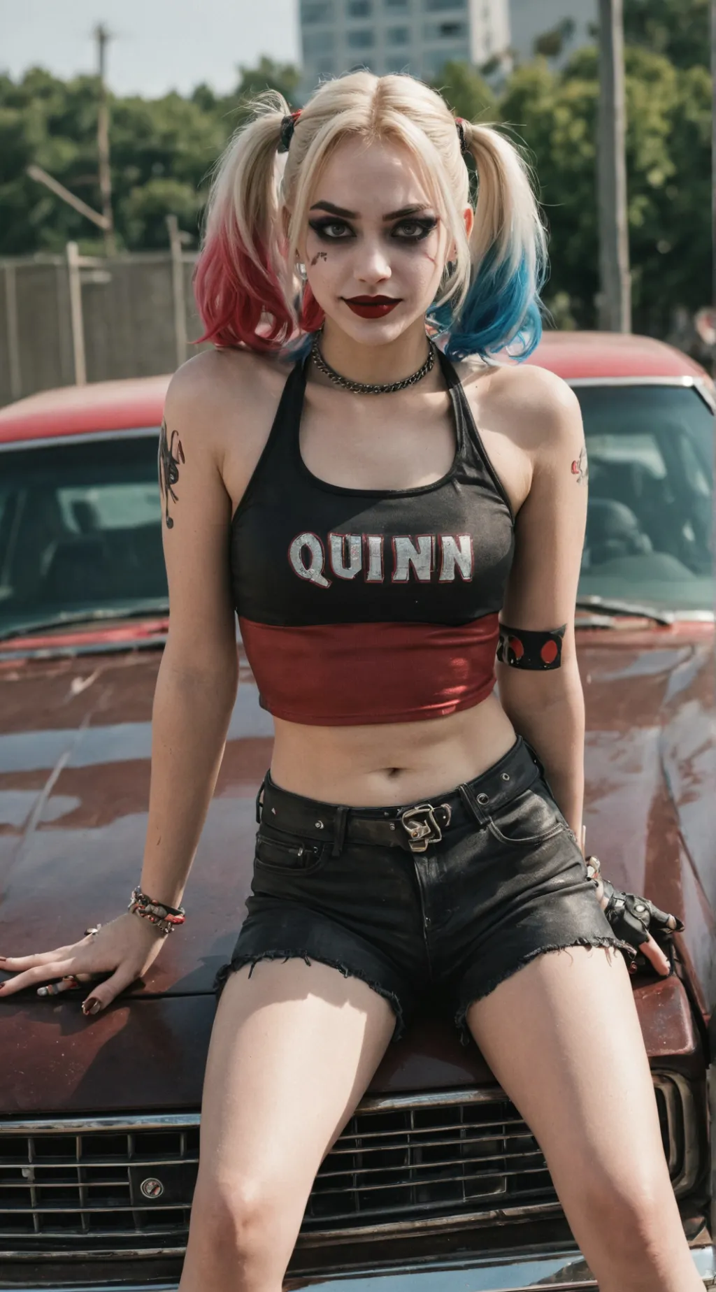 ai character: Harley quinn background