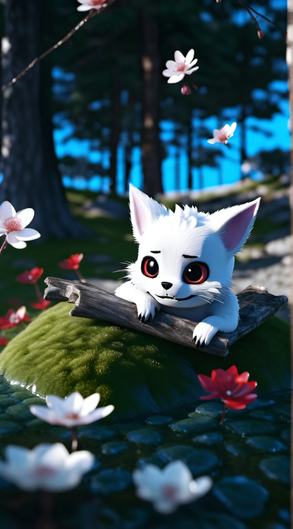 ai character: Mike, the cat. background