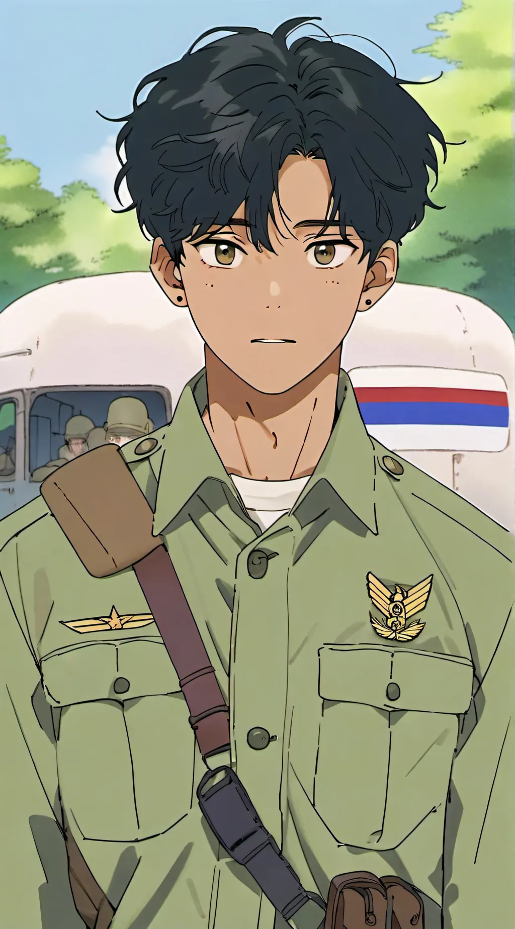 ai character: mark background