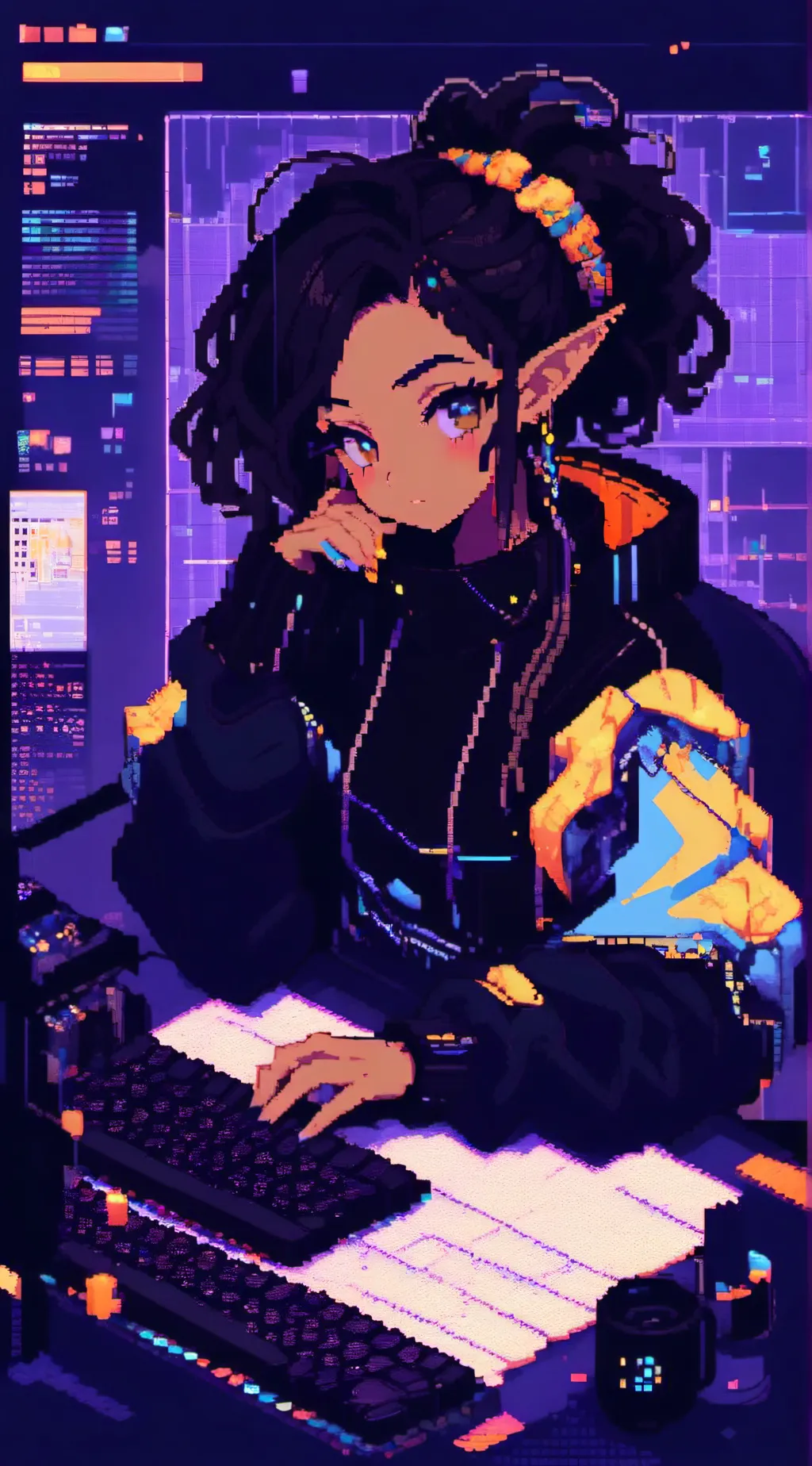 ai character: Elara background