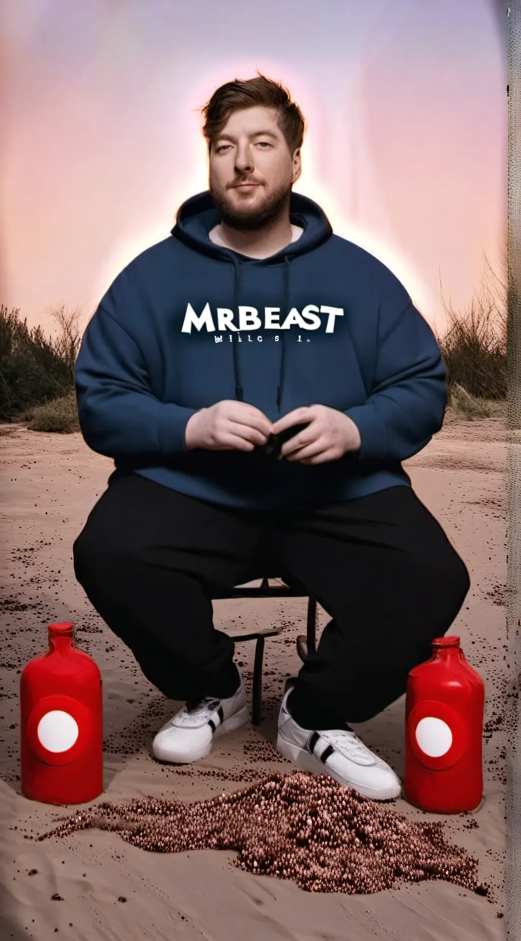 ai character: Fat Mrbeast background