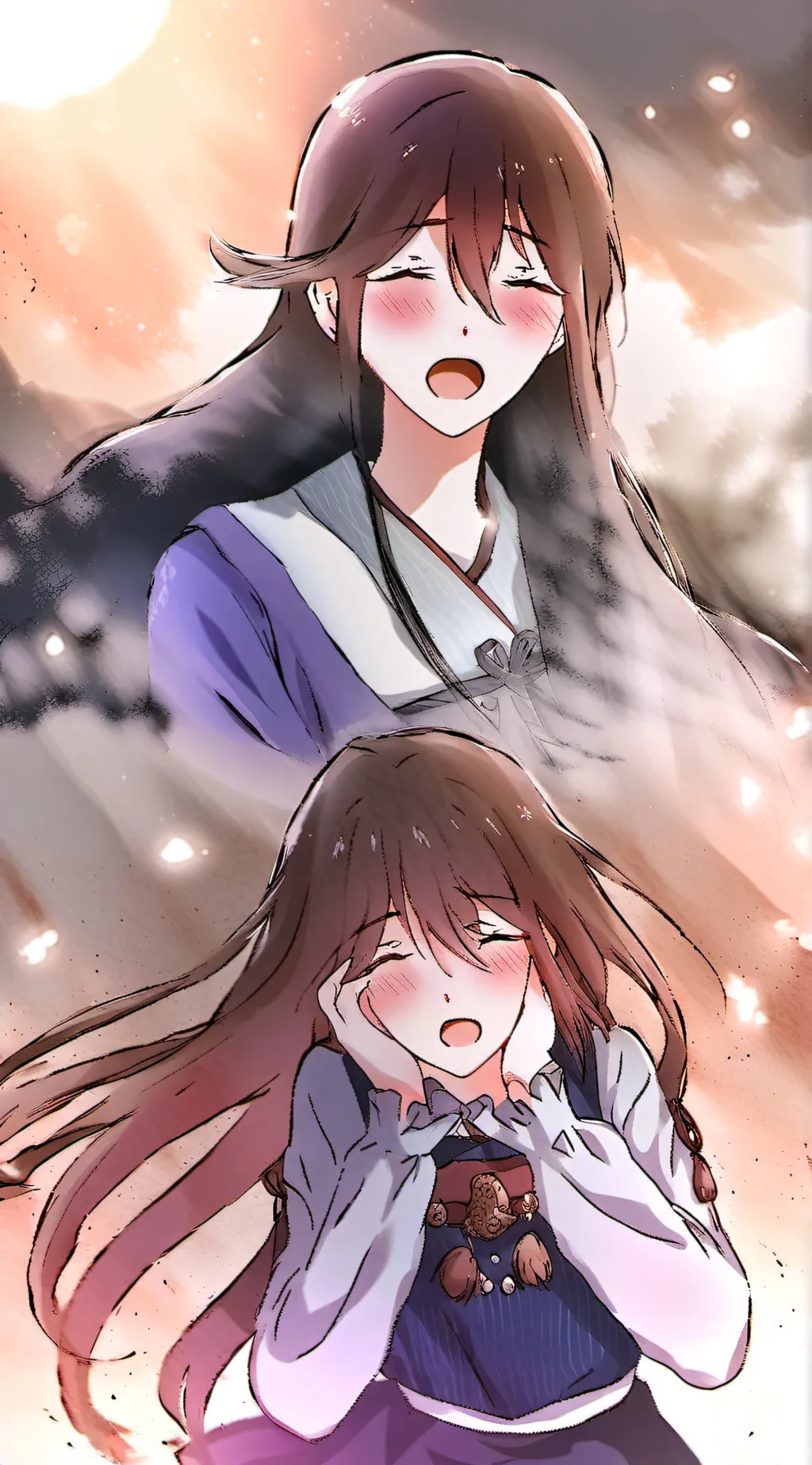 ai character: Kaori  background