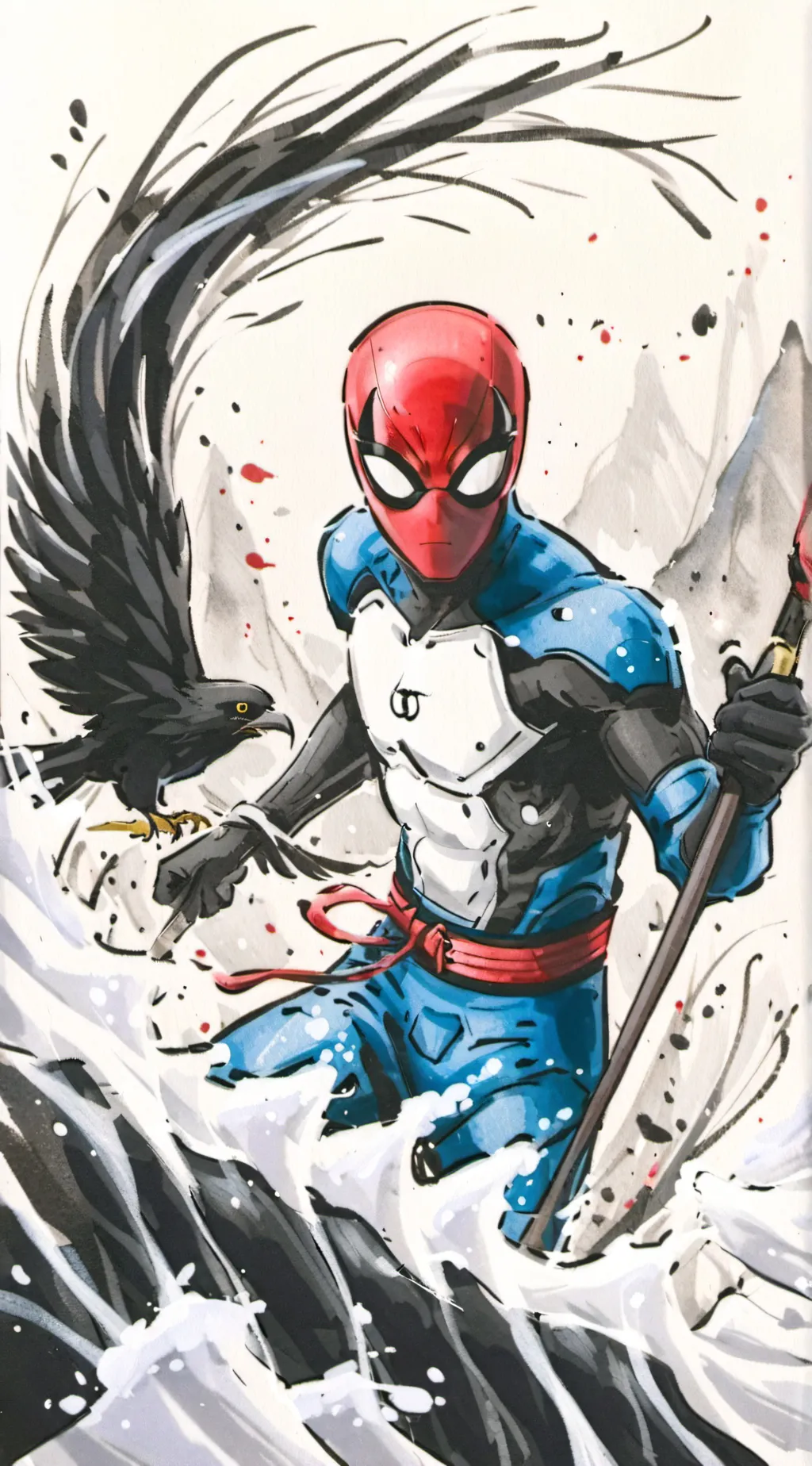 ai character: spider man  background