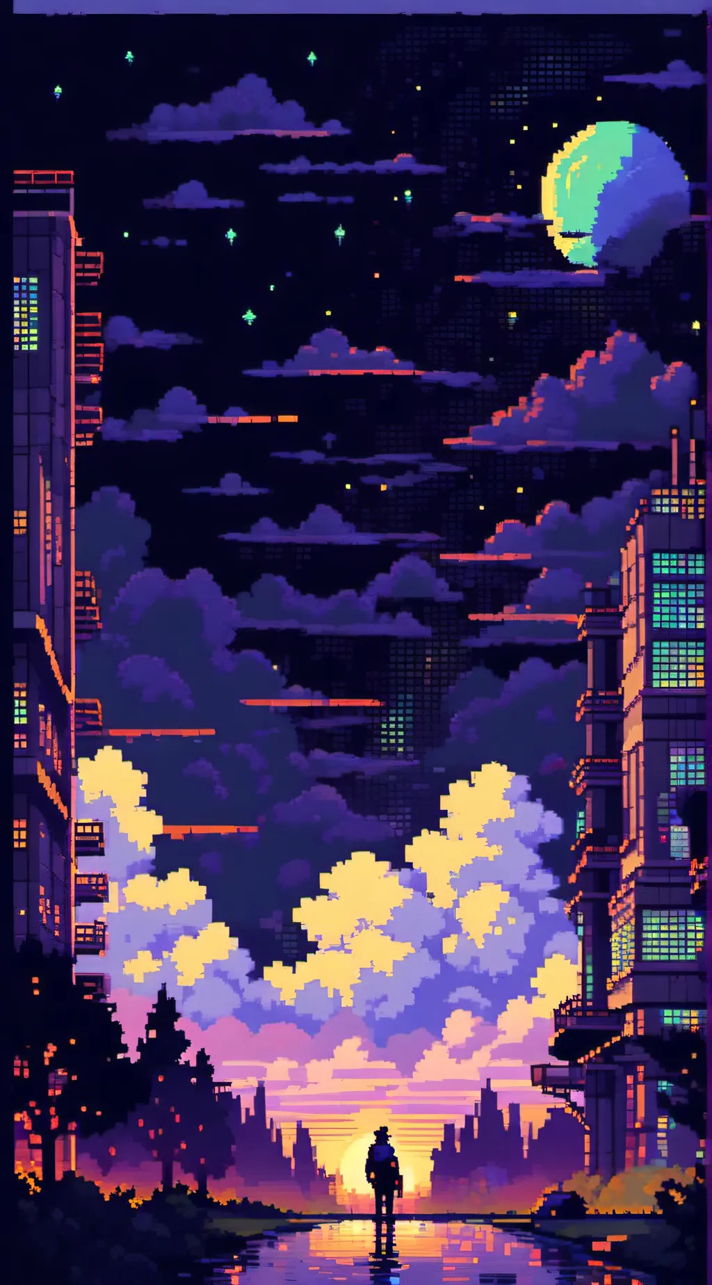 ai character: fox Island background