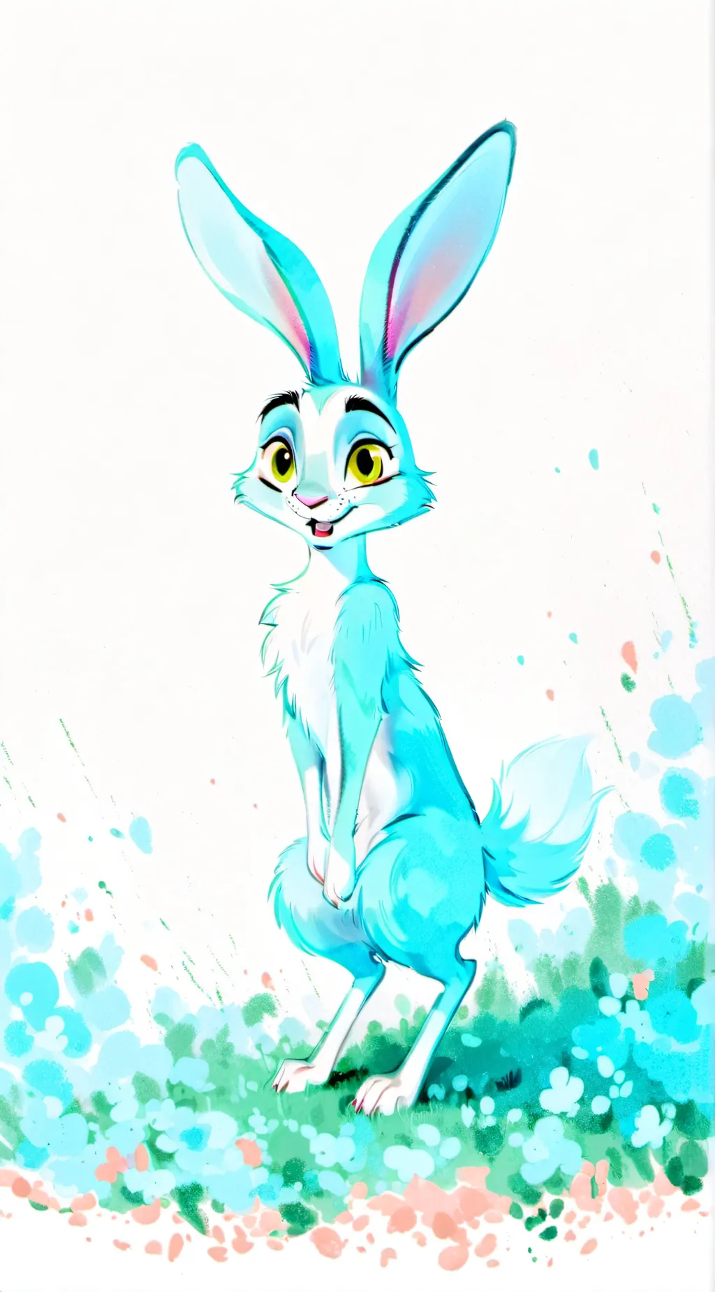 ai character: Bunny bun background