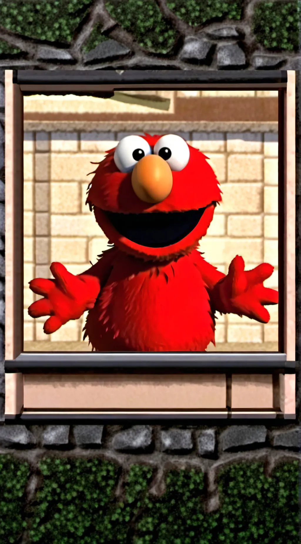 ai character: Elmo background
