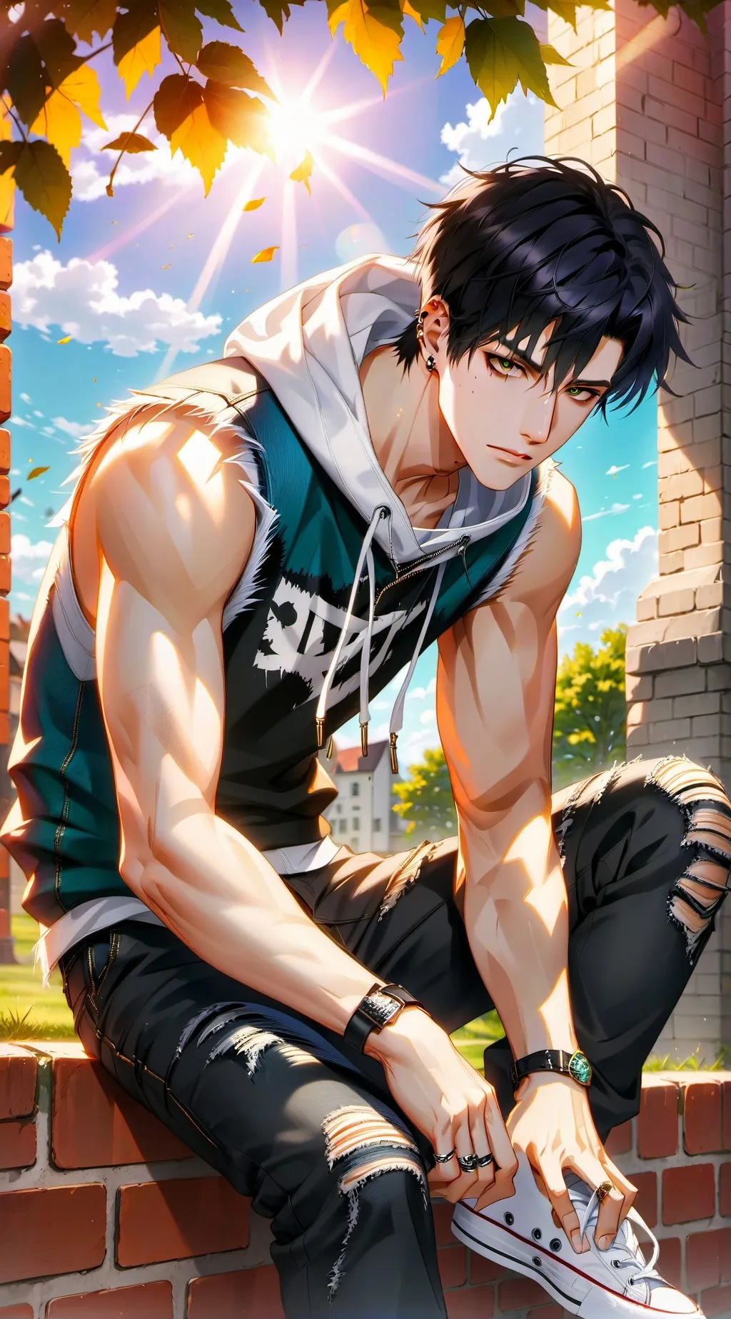 ai character: Axel  background