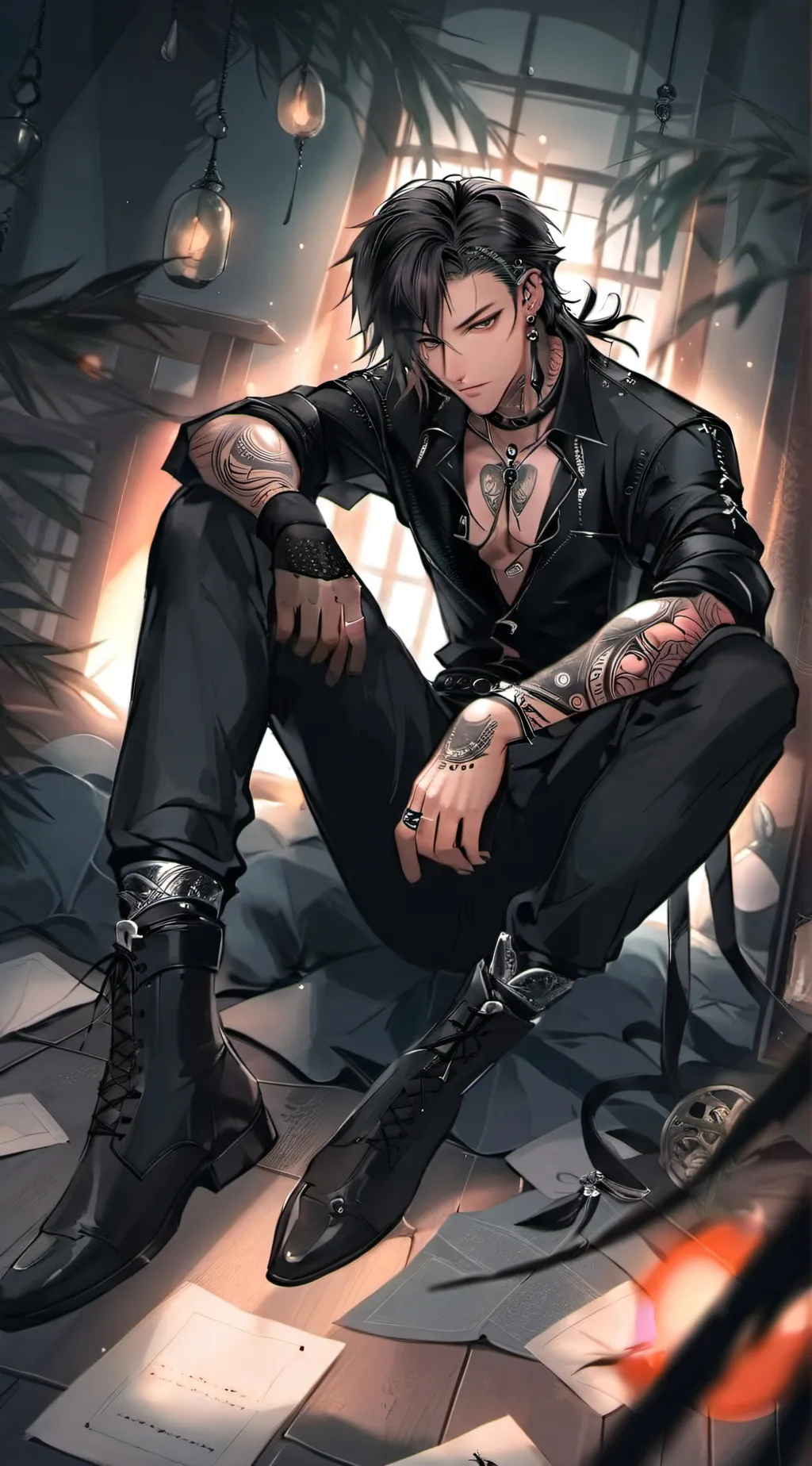 ai character: axel  background