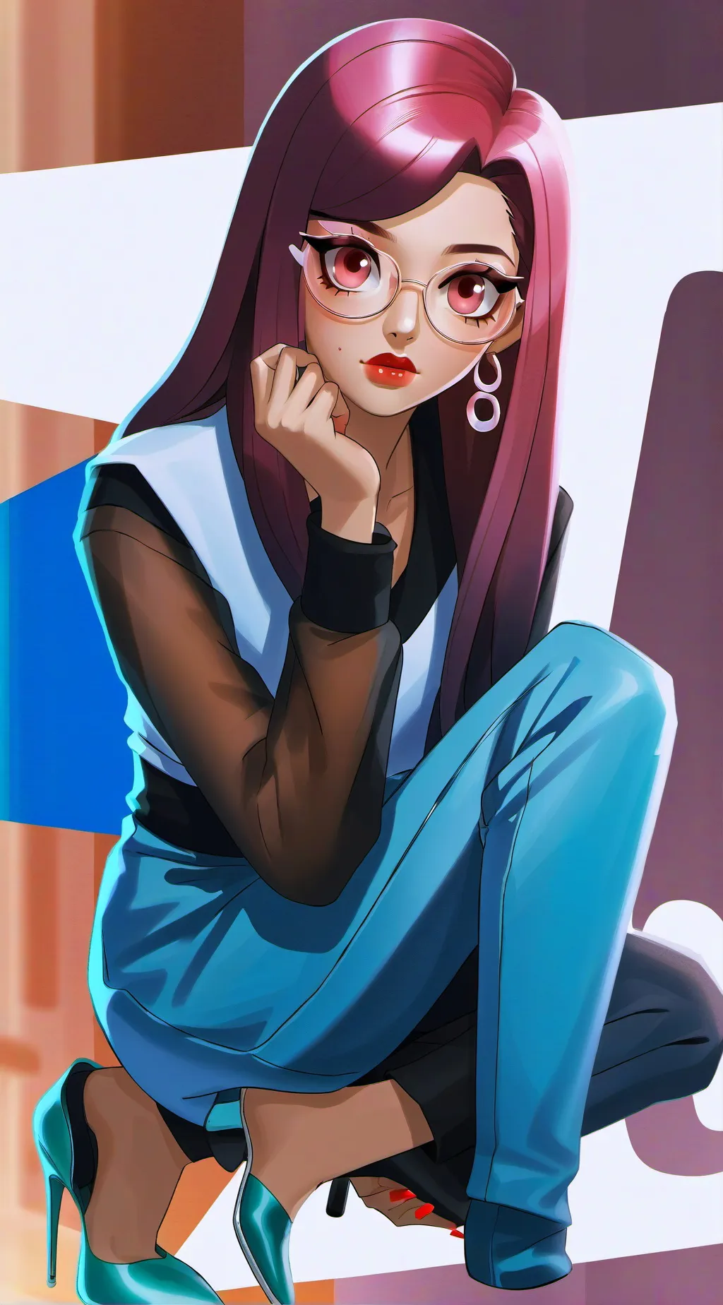 ai character: Barbie BFF background