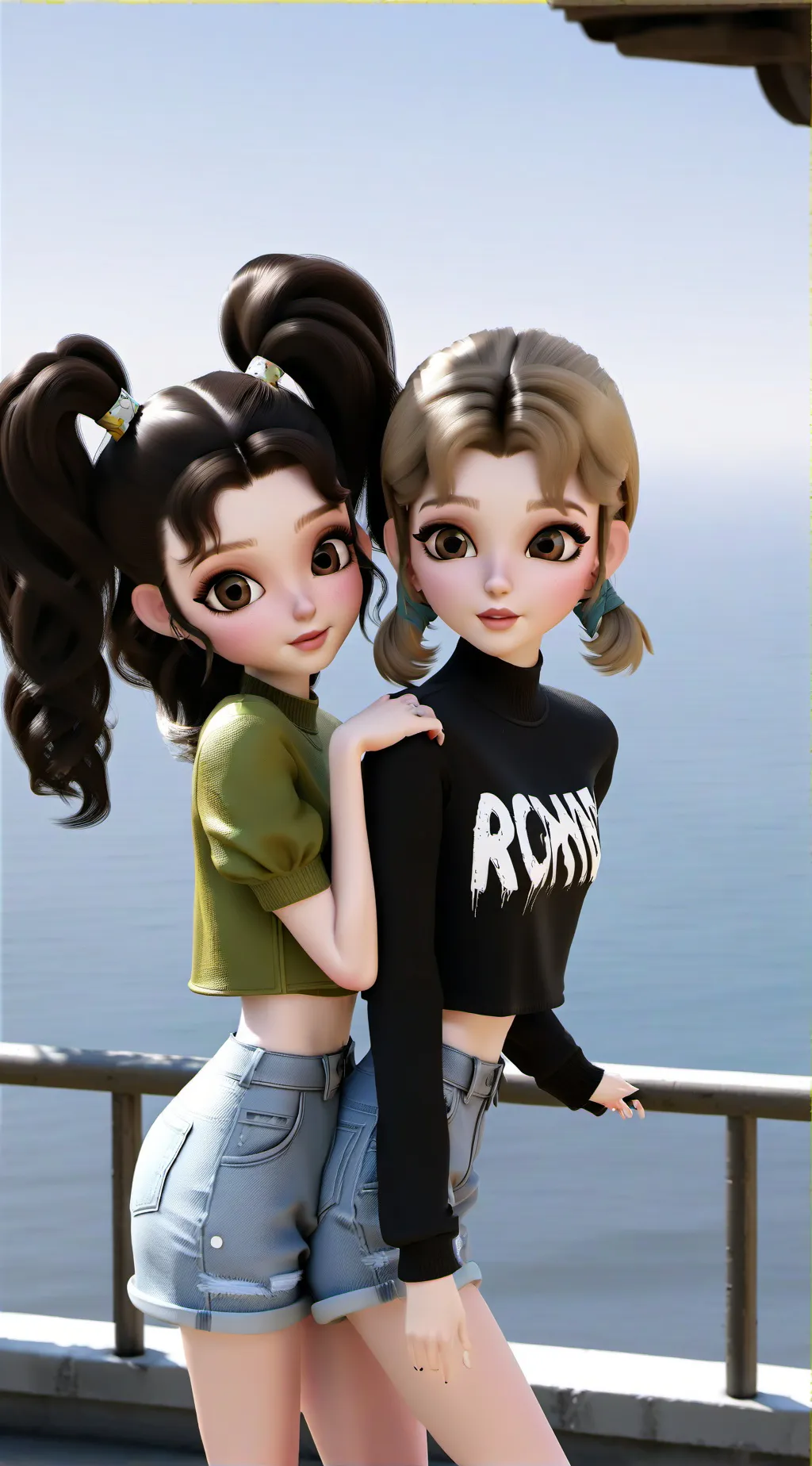 ai character: Wendy & coralline background