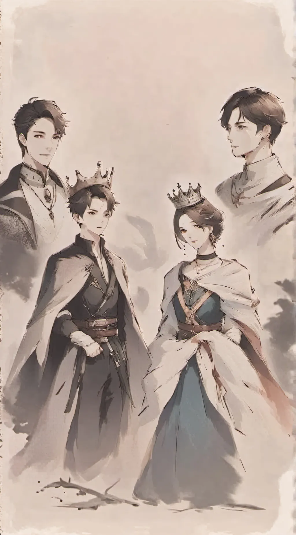 ai character: Royal family👑 background