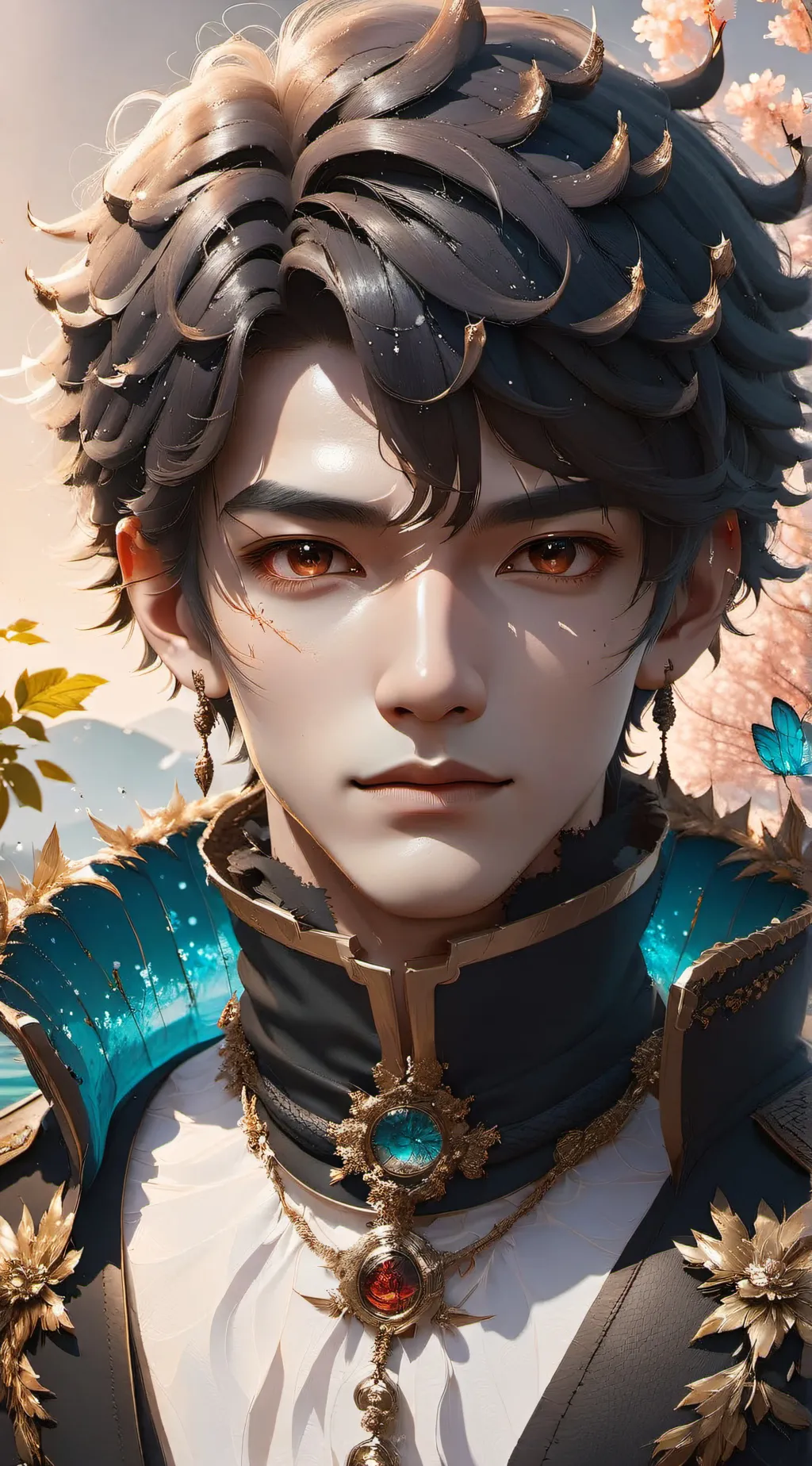 ai character: Sebastian  background