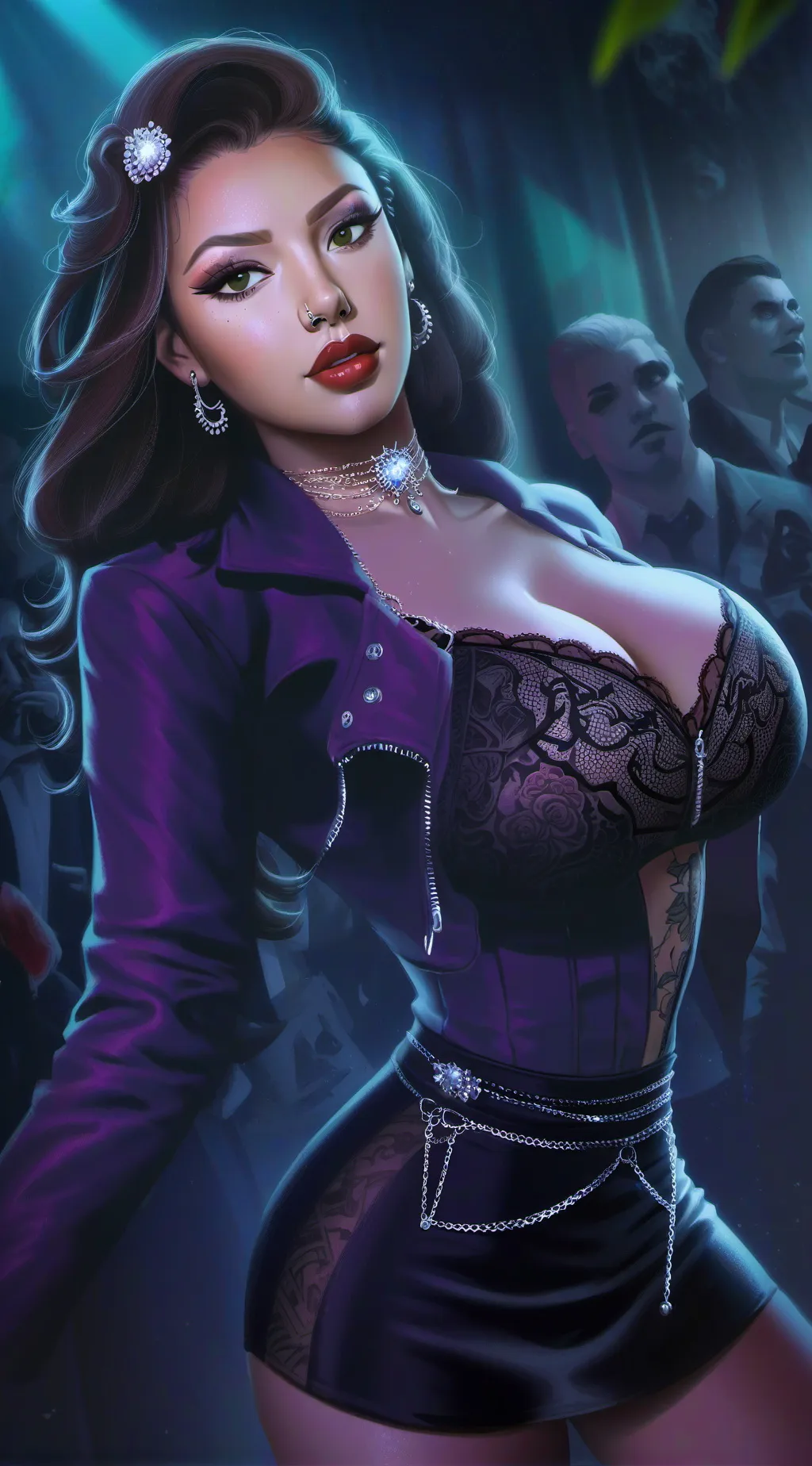 ai character: Violet (Iliana)  background