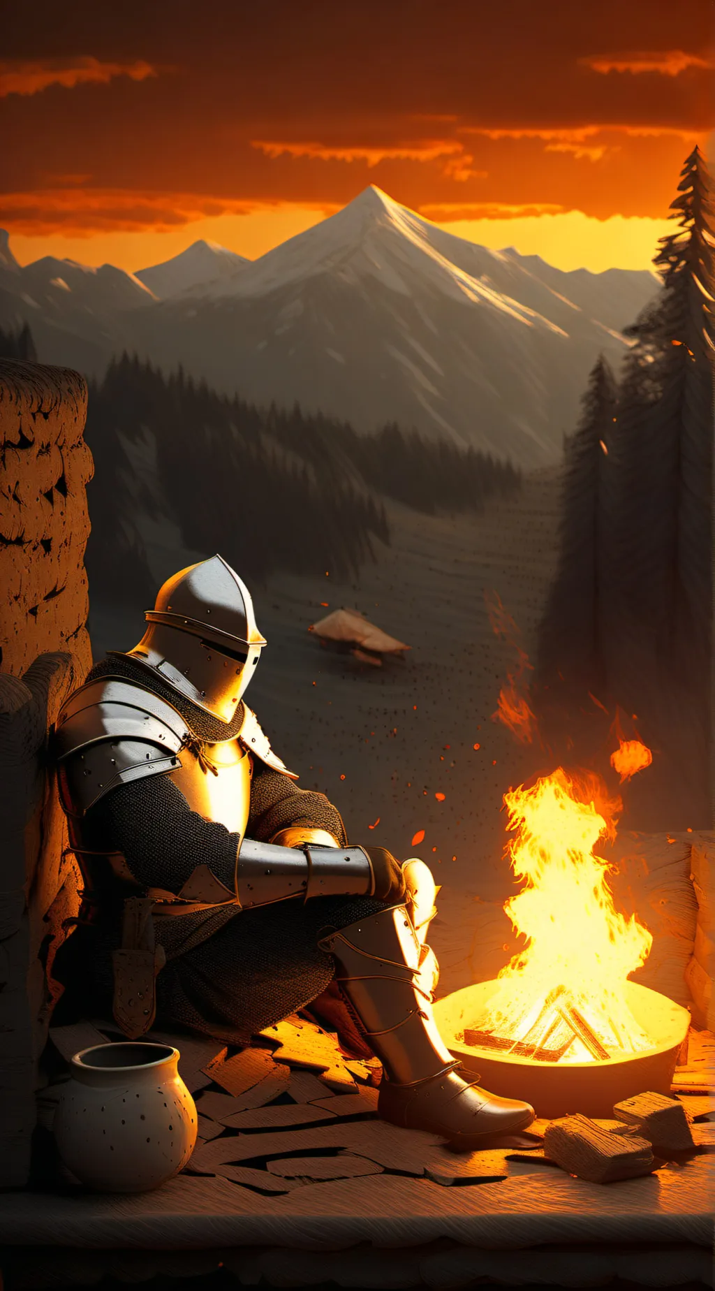 ai character: Knight background