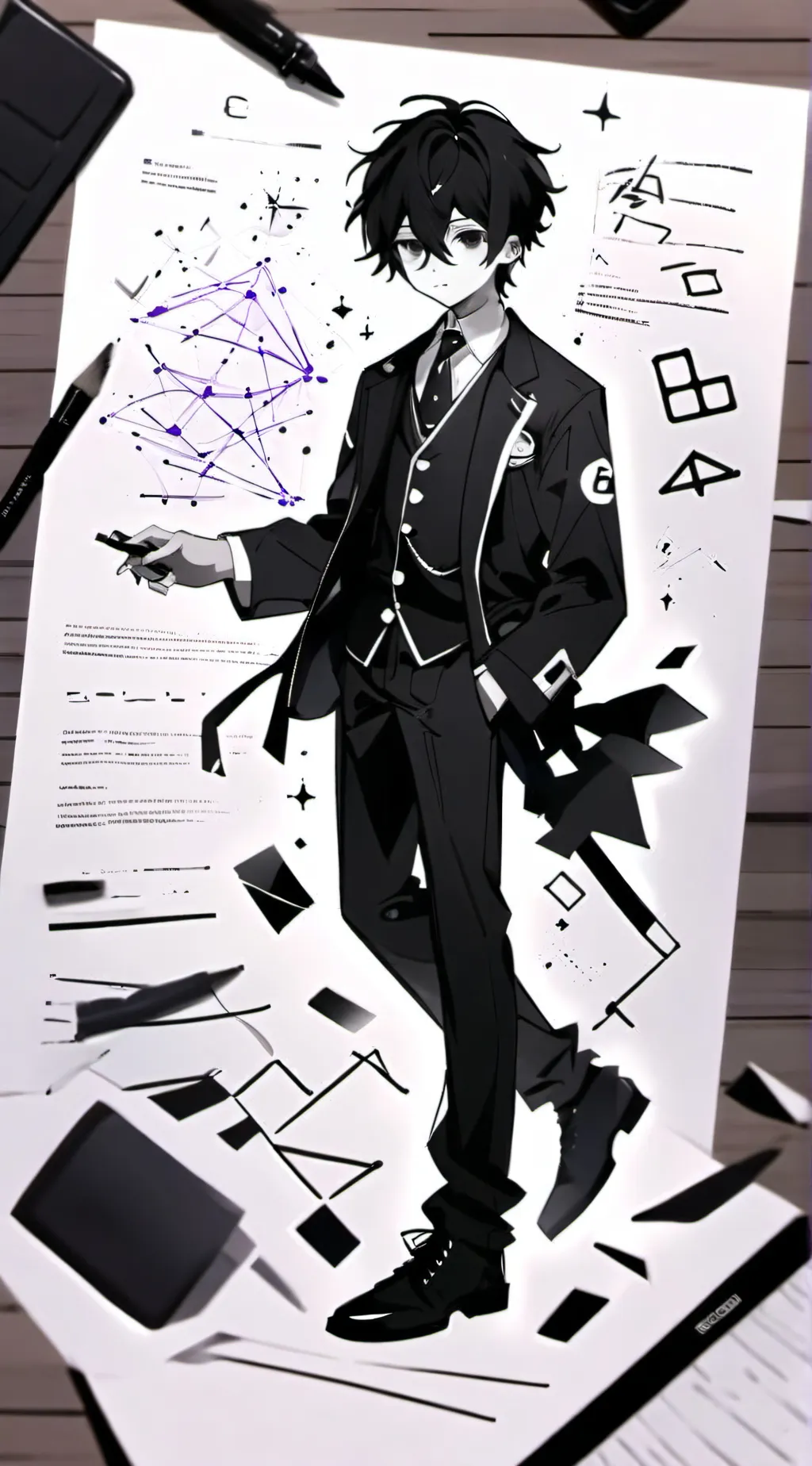 ai character: Elliot  background