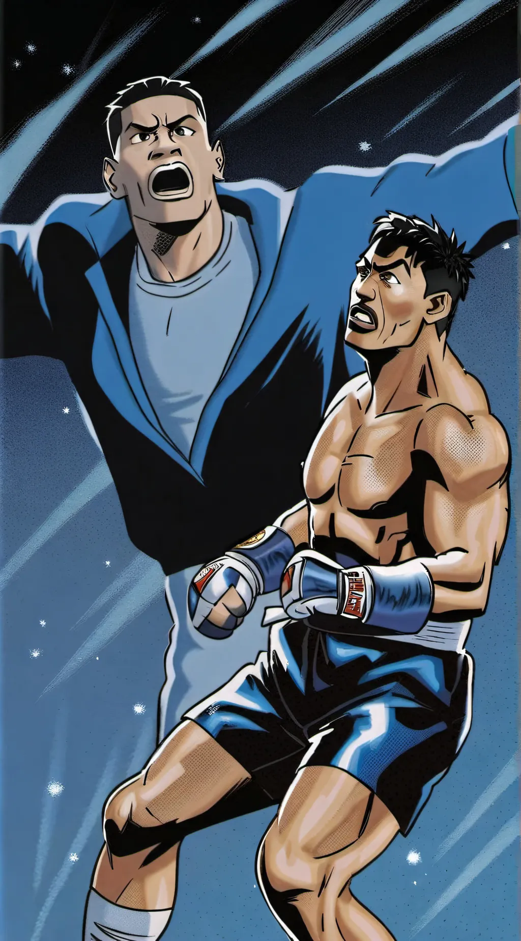 ai character: Pacquiao vs cena background