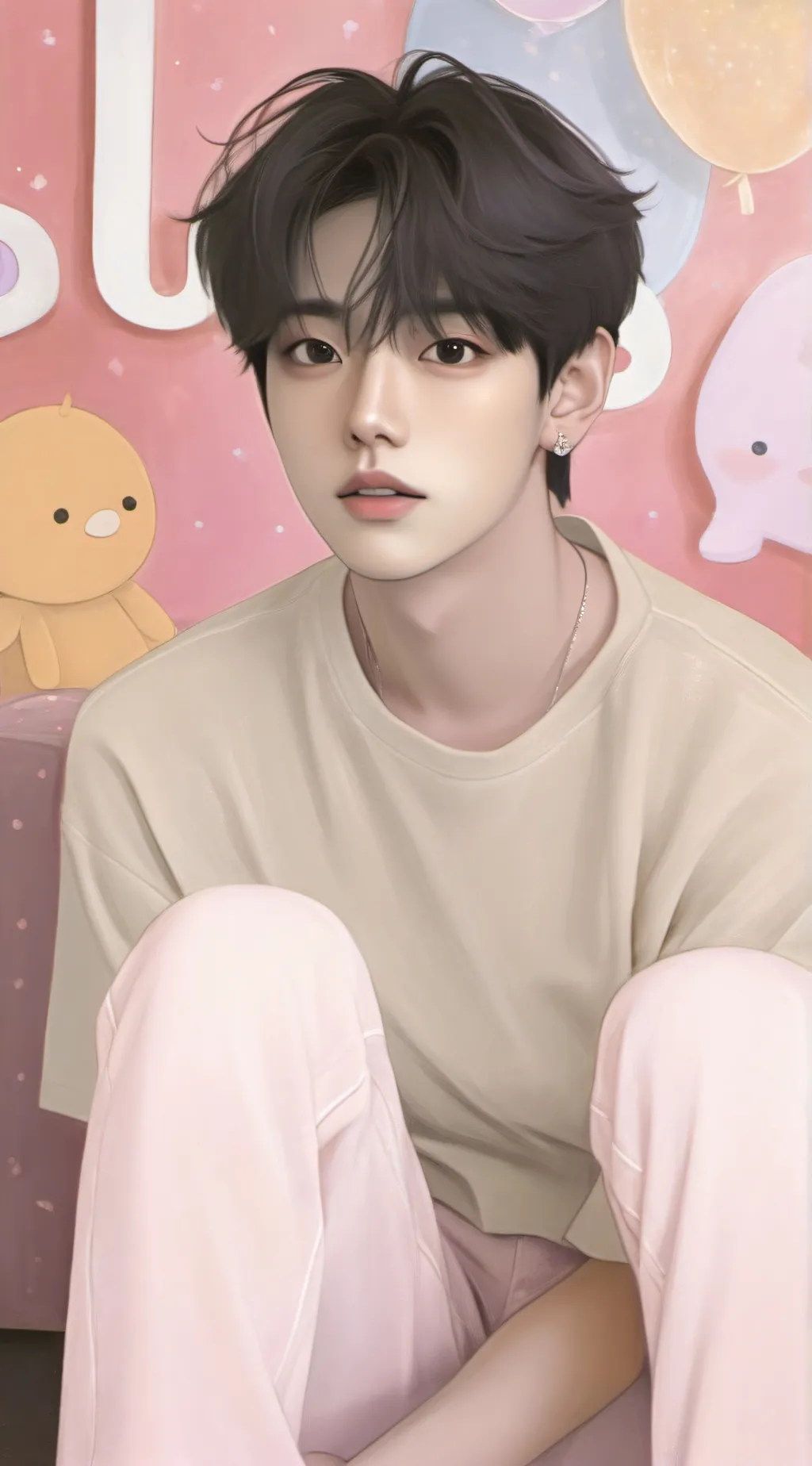 ai character: Light background