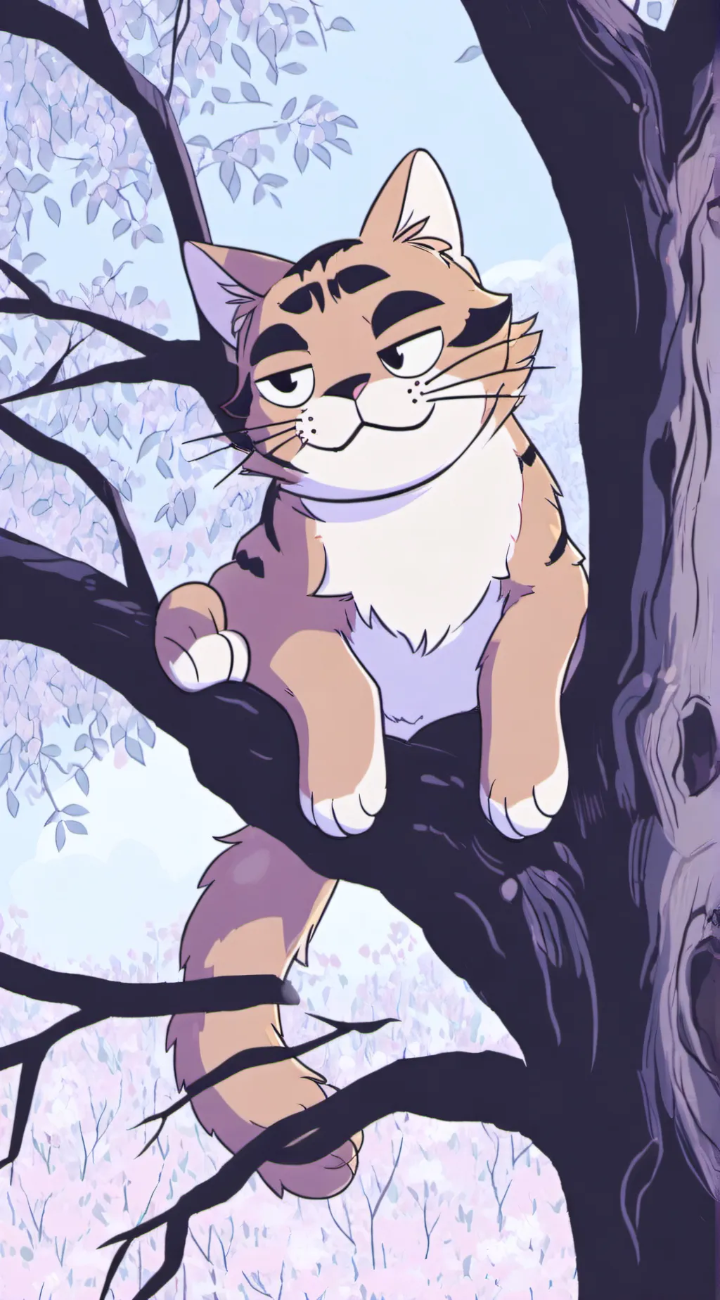 ai character: Garfield  background